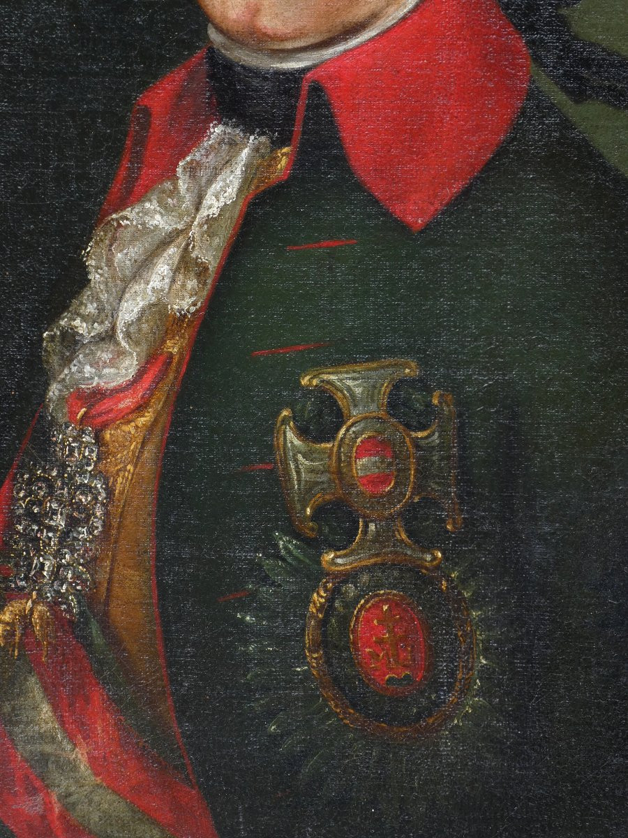 Portrait Du Roi Joseph II Empereur d'Autriche Habsbourg Huile Sur Toile Marie Antoinette-photo-2