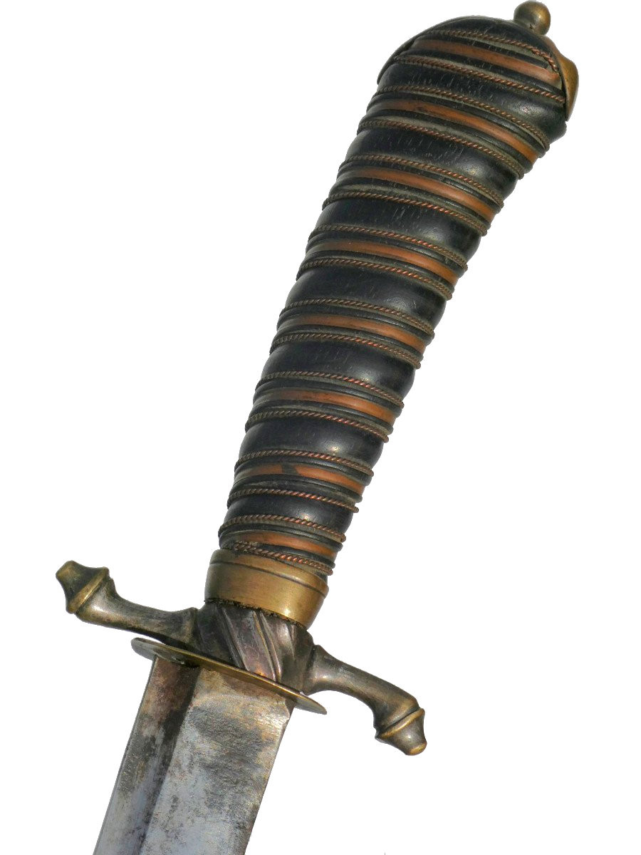 Large Hunting Dagger, 18th Century, Wolf / Fox, Louis XVI Hunting Weapon