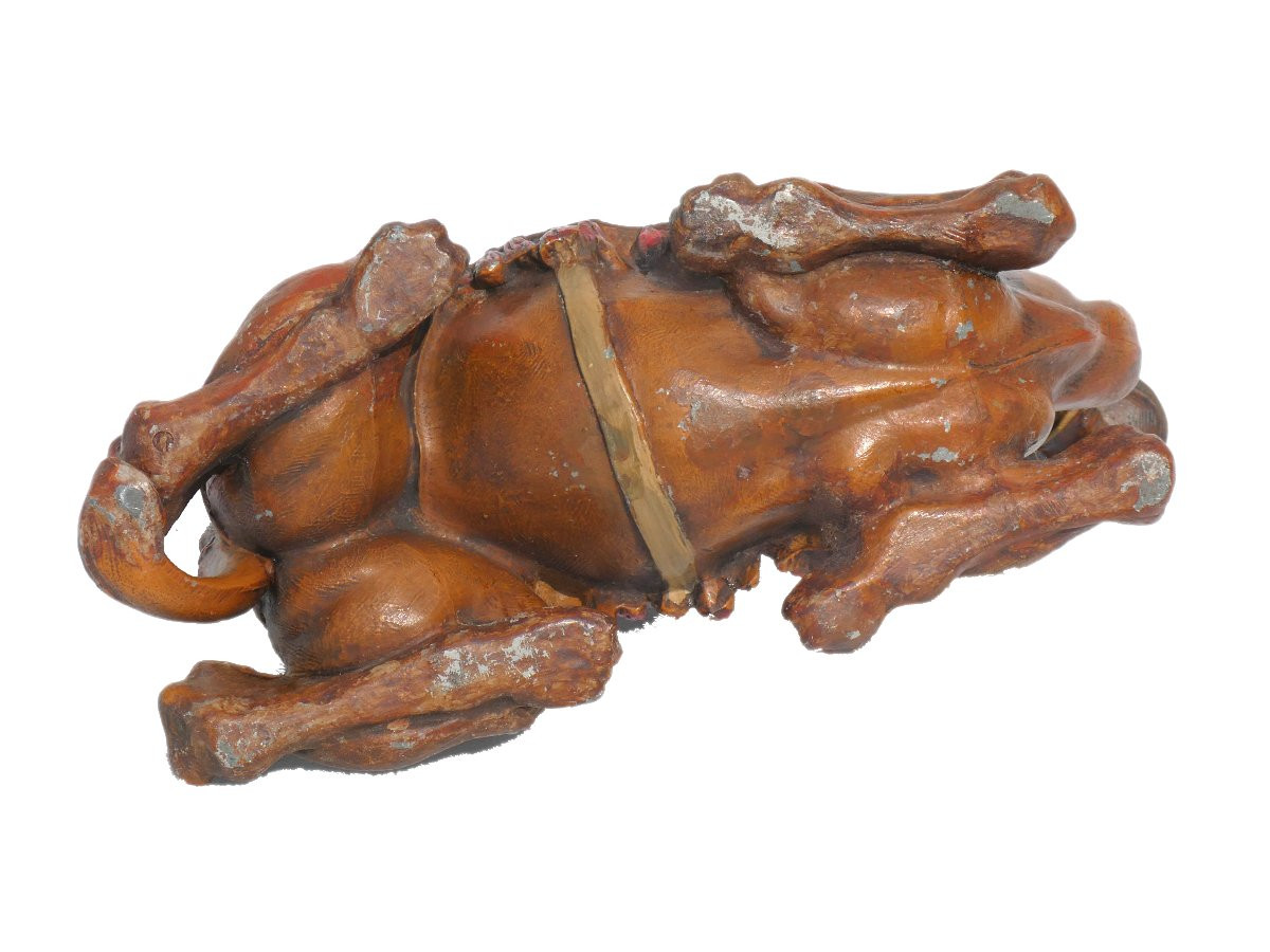 Large Oriental Inkwell Dromedary Lead From Nuremberg / Bronze From Vienna 19th Napoleon III-photo-5