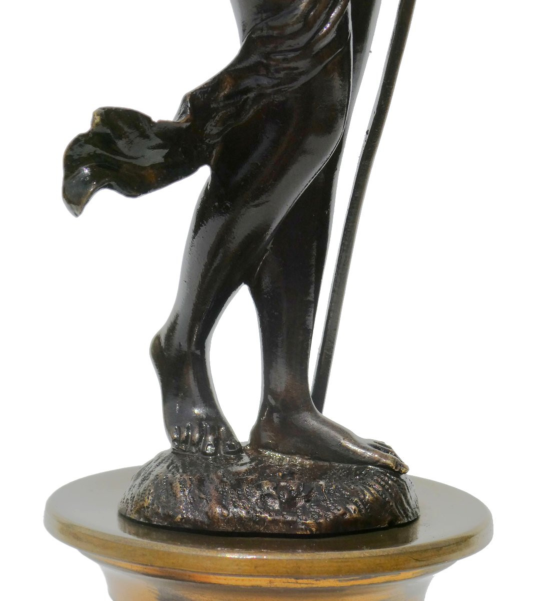 18th Century Bronze Sculpture, Mythological Subject Themis, Justice, Marble Base 1780-photo-8