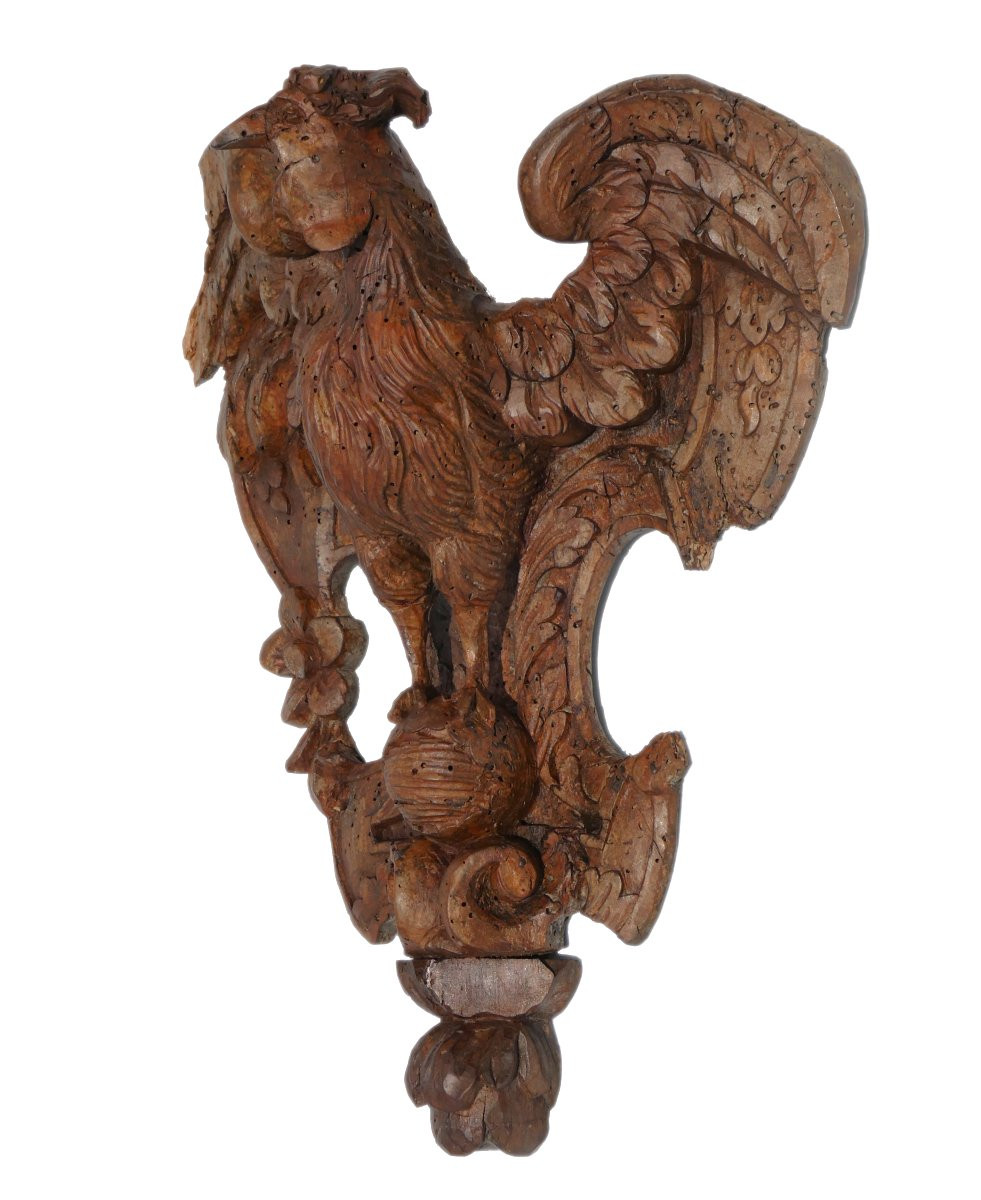Sculpture En Bois , Aigle D'apothicaire , Boiserie Epoque XVIIIe , Pharmacie-photo-2