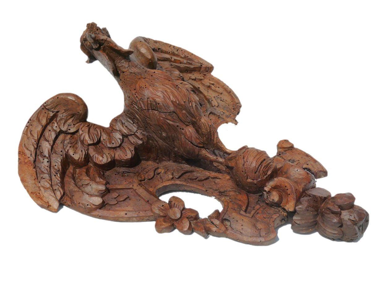 Sculpture En Bois , Aigle D'apothicaire , Boiserie Epoque XVIIIe , Pharmacie-photo-2