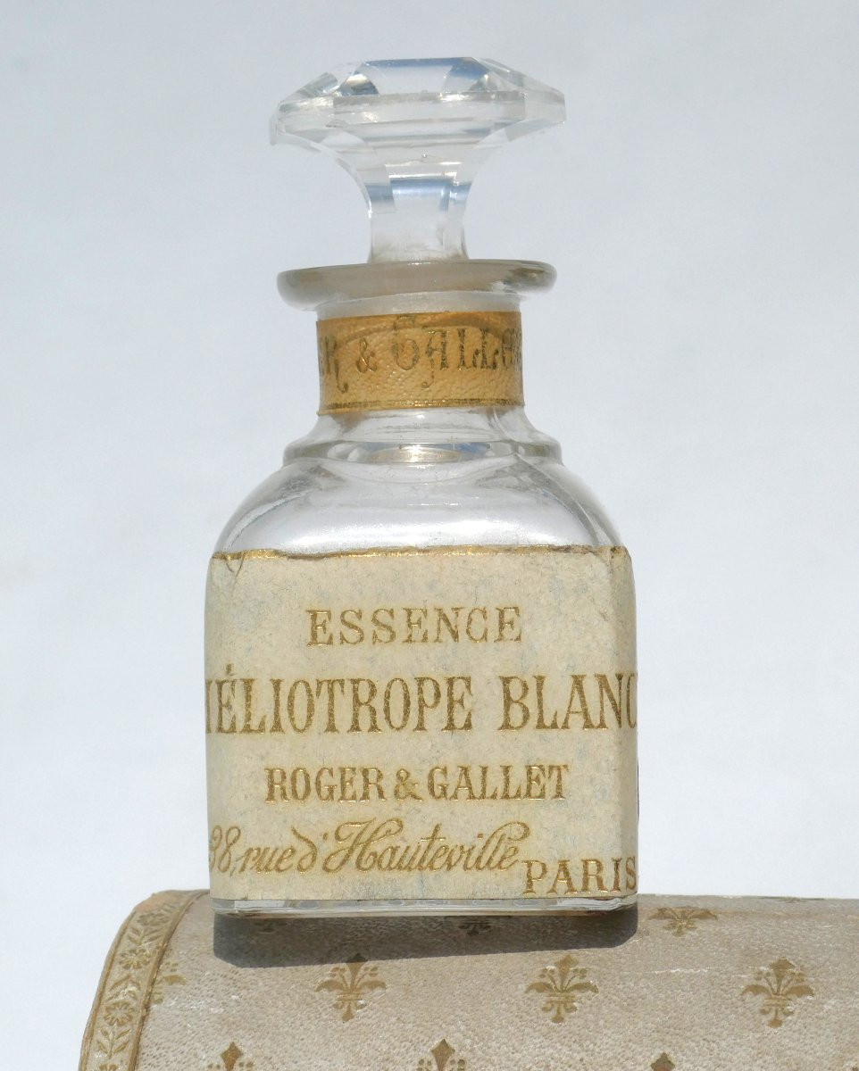 Cave A Parfum , Epoque Napoléon III , Flacons De Roger & Gallet , XIXe , Fleurs De Lys-photo-1