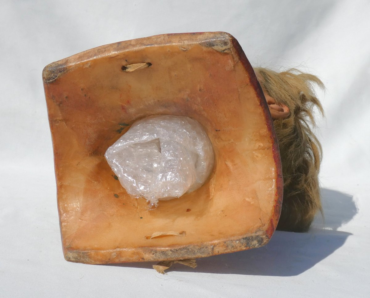 Buste En Cire Mannequin Epoque 1900 ; Tête D'Enfant ; Yeux En Sulfure , Garçon , Curiosité-photo-3