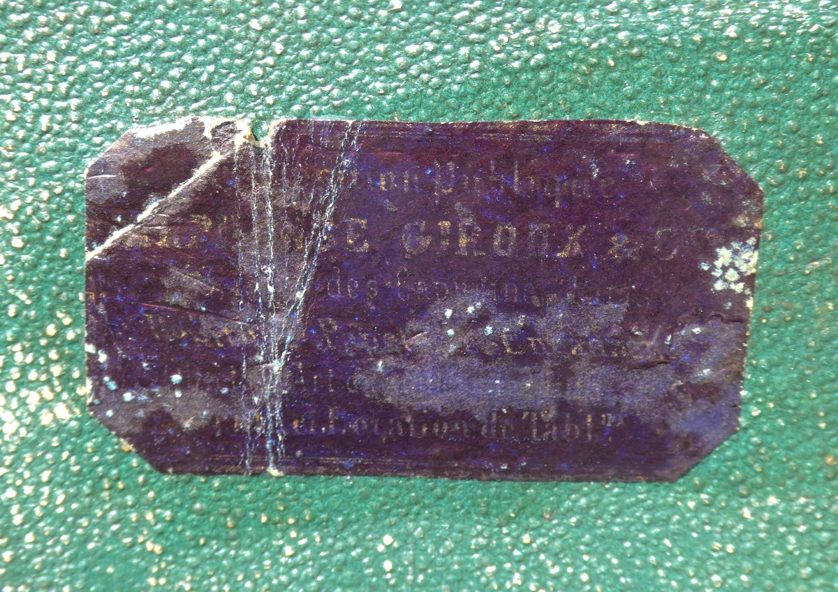 Coffret A Bijoux , Epoque Napoléon III , Alphonse Giroux , Paris , 1860 , Ecrin / Boite XIXe-photo-2