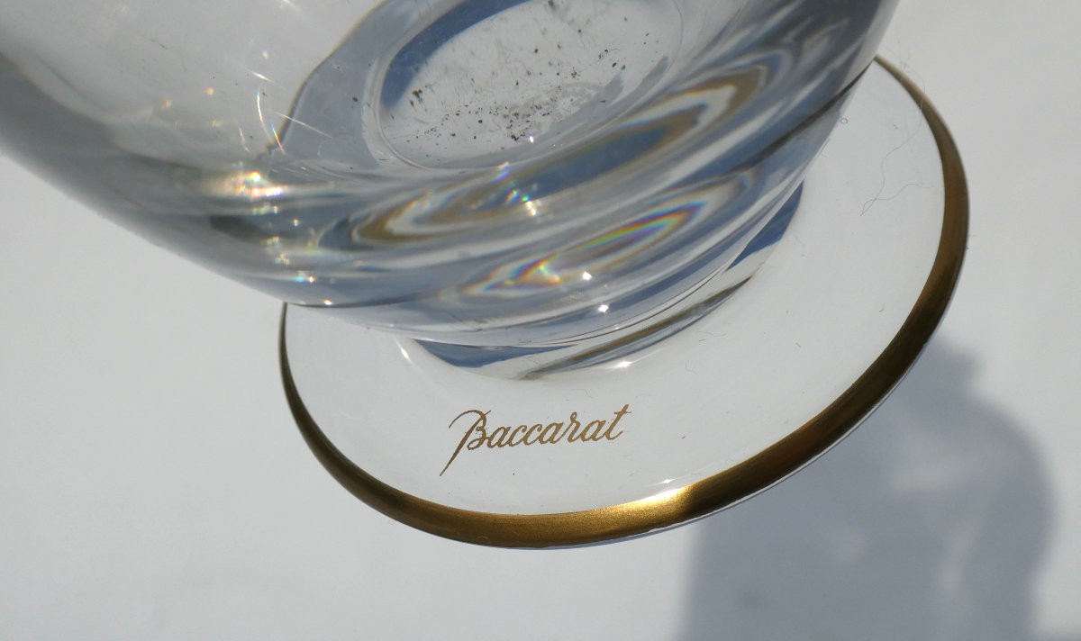 Charles X Period Liquor Cabinet, Mahogany, Baccarat Crystal, Doves, 19th Century, Decanters-photo-6