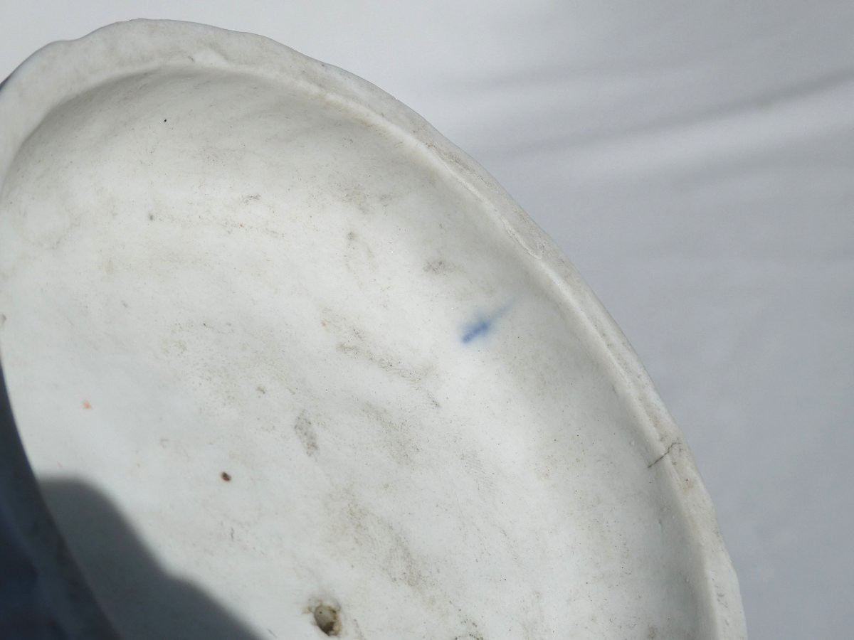 Large Sculpture In Natural Biscuit Porcelain, Napoleon III Period, 19th Century, Young Woman In Drapery -photo-8