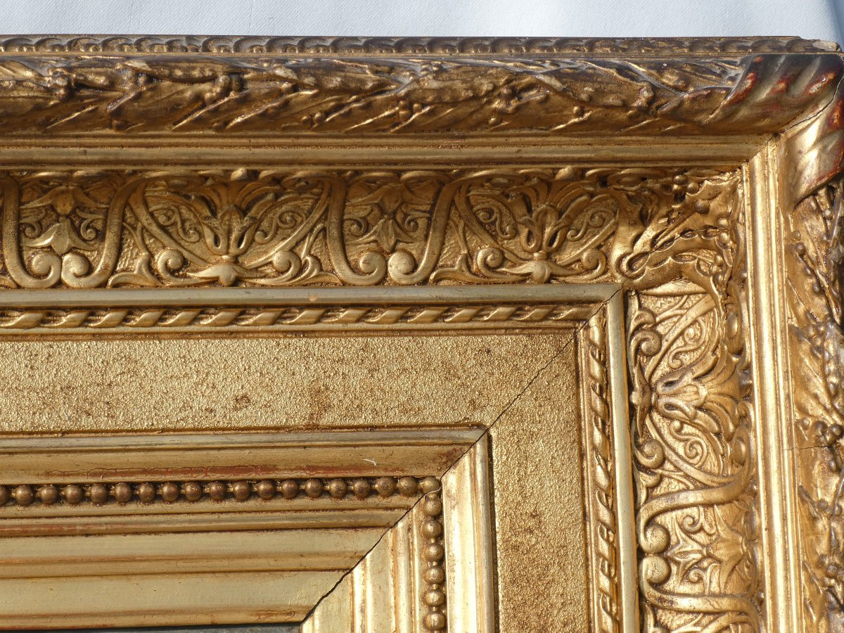 Huile Sur Toile, Vue de Bretagne XIXe , Signée Le Sénéchal , Peintre De La Marine , Pêcheuses -photo-5