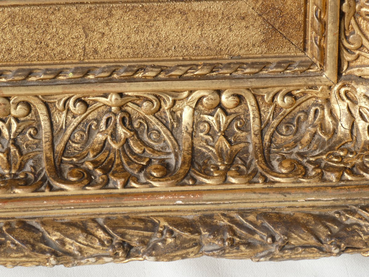 Huile Sur Toile, Vue de Bretagne XIXe , Signée Le Sénéchal , Peintre De La Marine , Pêcheuses -photo-6