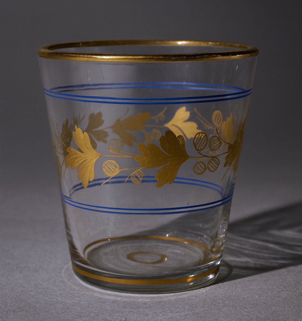 Carafe De Nuit , Epoque Napoleon III , Cristal XIXe , Dorure , Service à Eau , Baccarat-photo-2