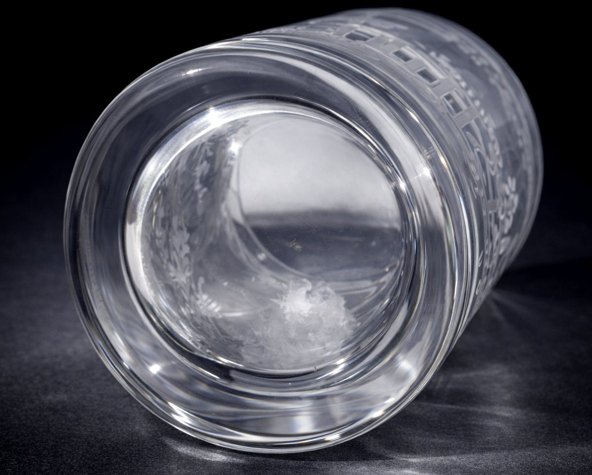 Verre / Gobelet de Mariage , Epoque Louis XVI , XVIIIe Temple De L'Amour , Flambeau , Normandie-photo-1