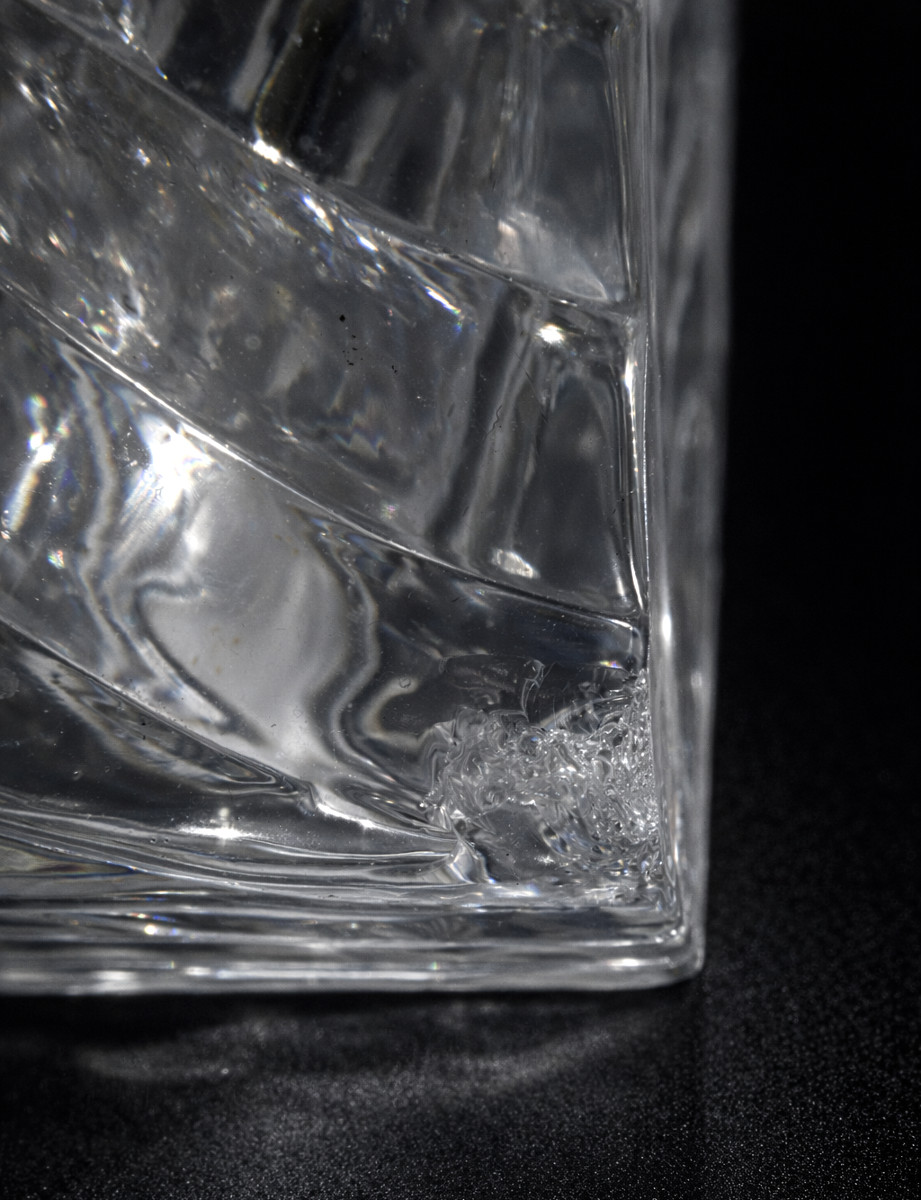 Double Encrier En Cristal De Baccarat , Bambou Tors XIXe , Essuie Plume Objet d'Ecriture Bureau-photo-2