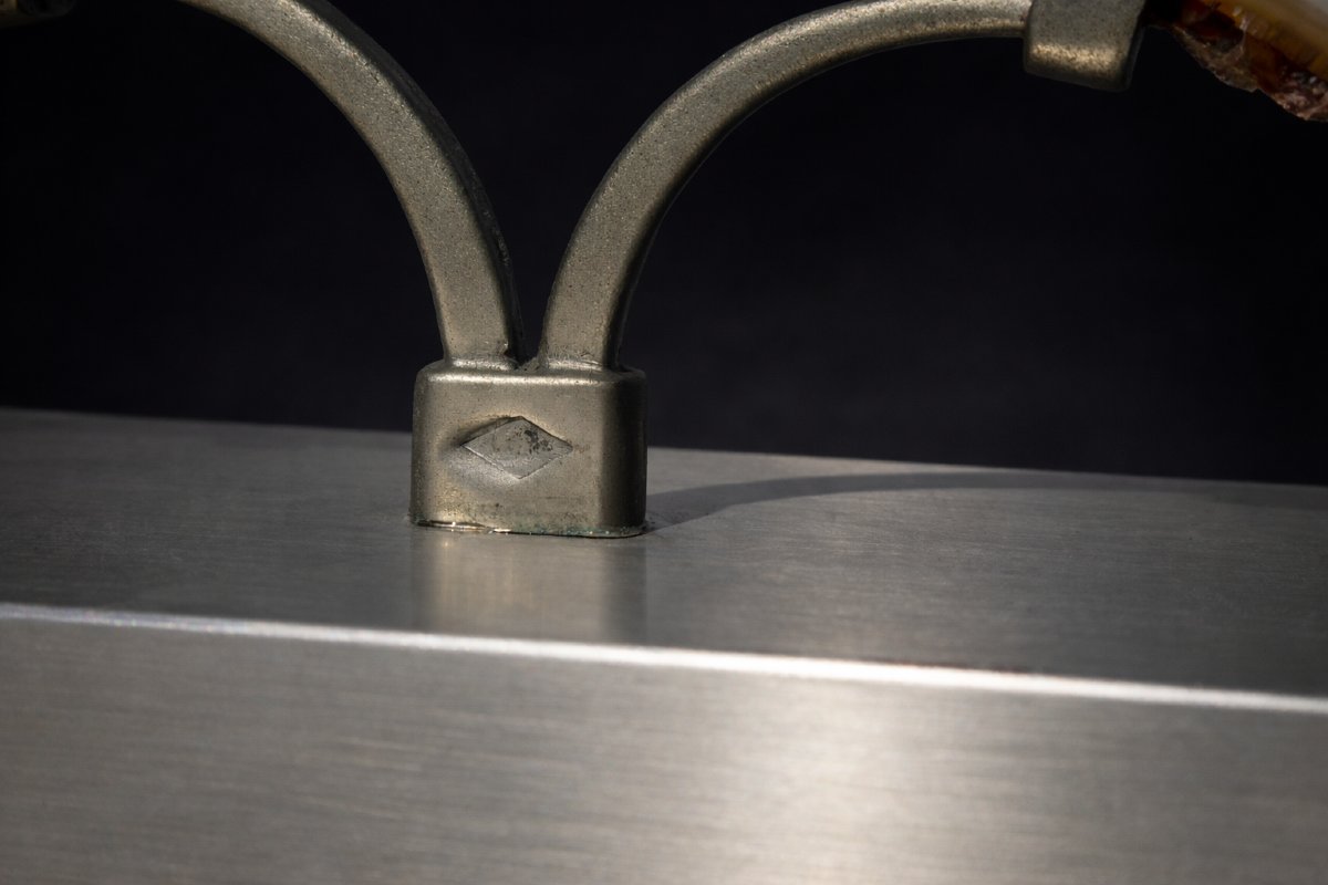 1970 Butterfly Sculpture In Agate, Marble & Brushed Metal, Willy Daro Style, 20th Century-photo-2