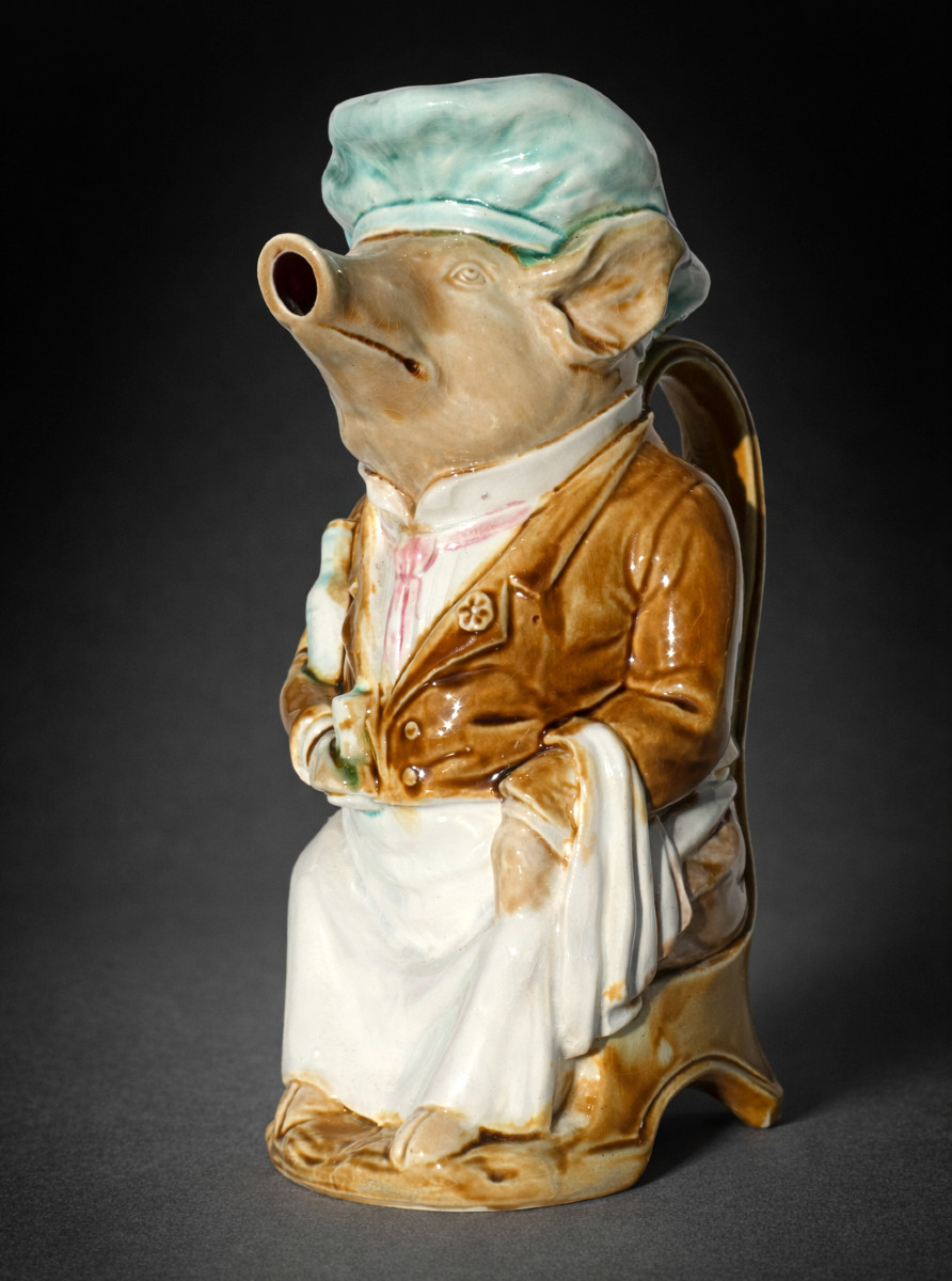 Onnaing Earthenware Pitcher, The Head Waiter, 19th-century Pig, Restaurant 