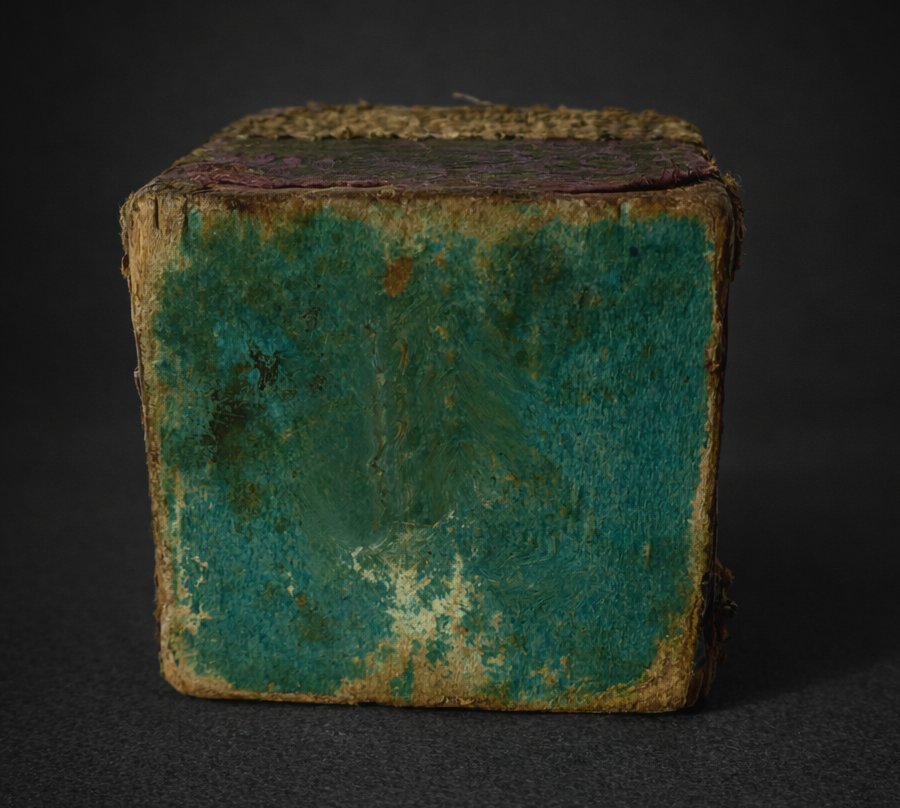 Louis XV Period Jewelry Box/ring, Wood Covered In Brocaded Silk, Case, 18th Century, 1750-photo-1