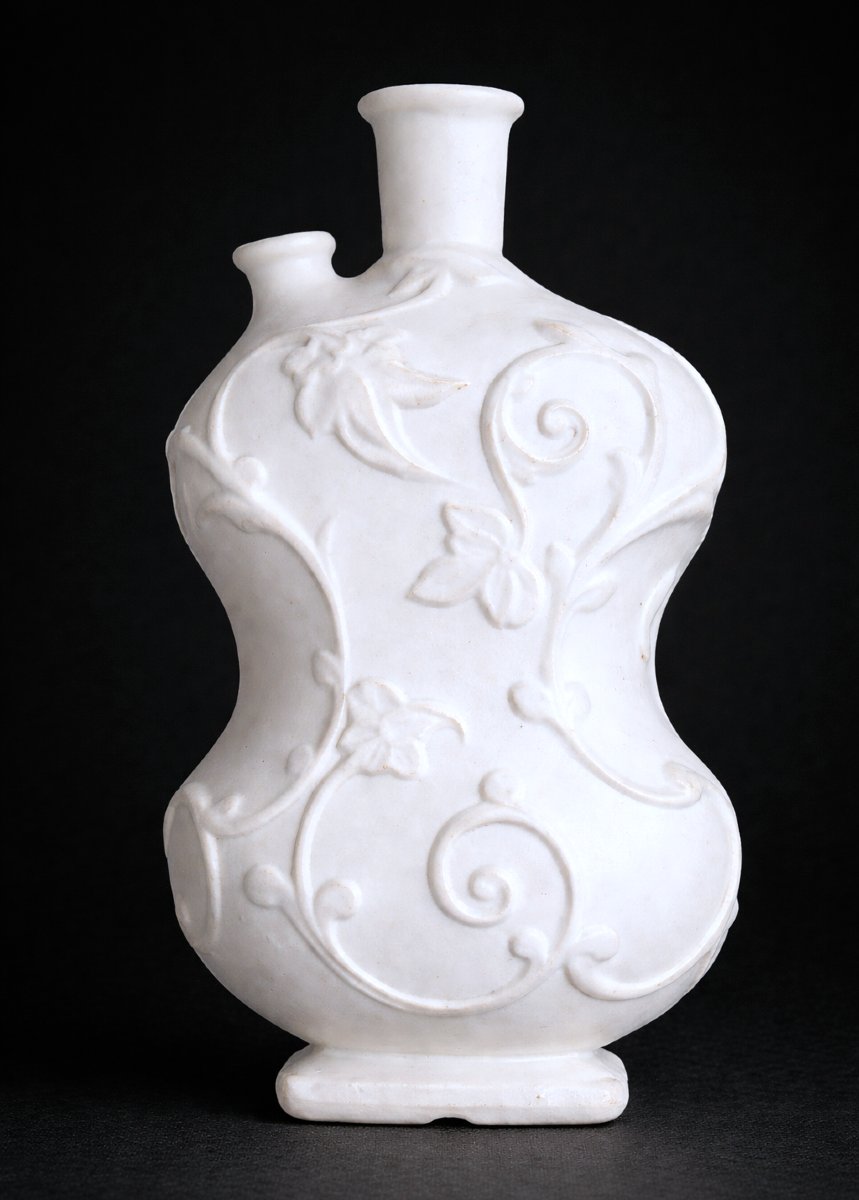 Royalia Perfume Bottle For Biscuit Handkerchief, Art Nouveau Era, 1900s Biscuit, 19th Century Vial-photo-2