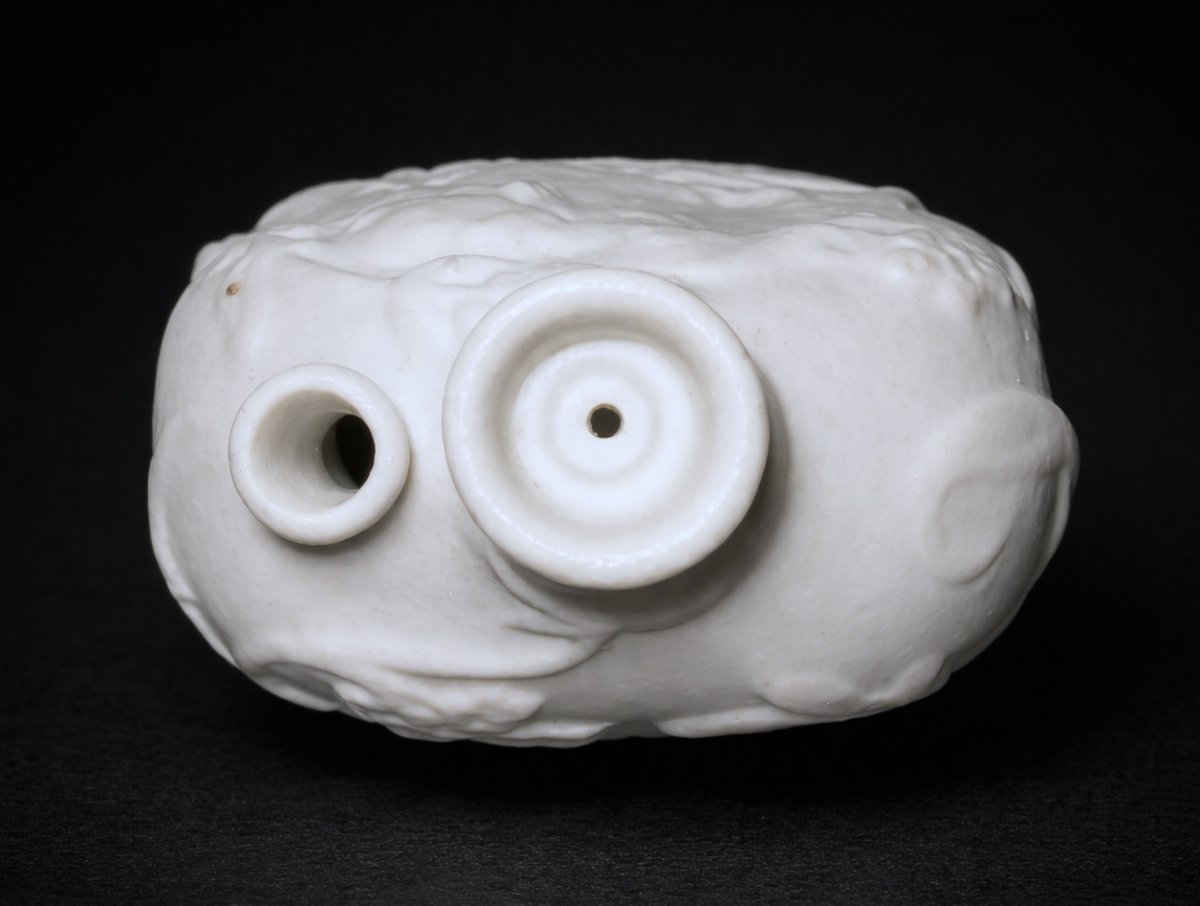 Royalia Perfume Bottle For Biscuit Handkerchief, Art Nouveau Era, 1900s Biscuit, 19th Century Vial-photo-3