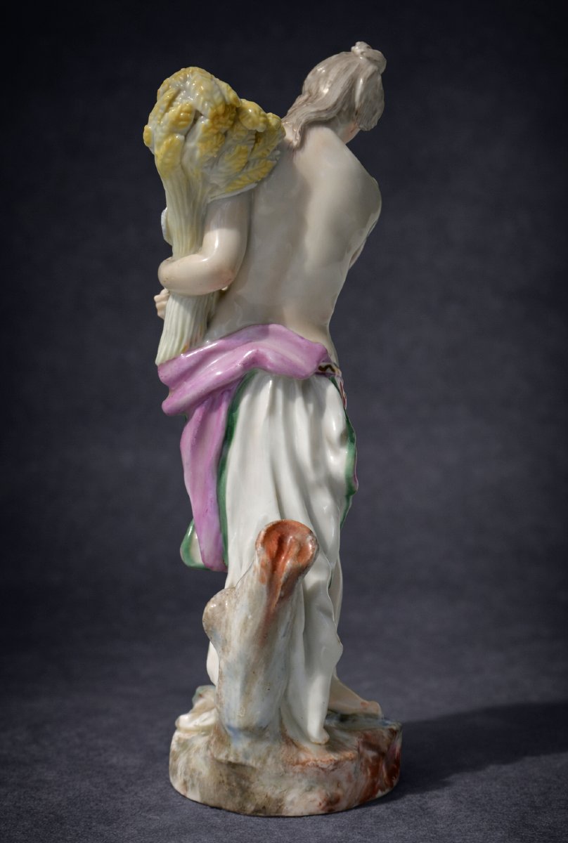 Mythological Subject In German Porcelain, 18th Century Style, Meissen, 19th Century, Ceres And Demeter, Goddess-photo-3