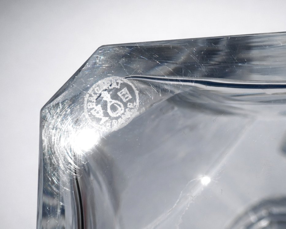 Baccarat Cut Crystal Wine Decanter, Art Deco Style, Cognac, Modernist 1920-photo-2