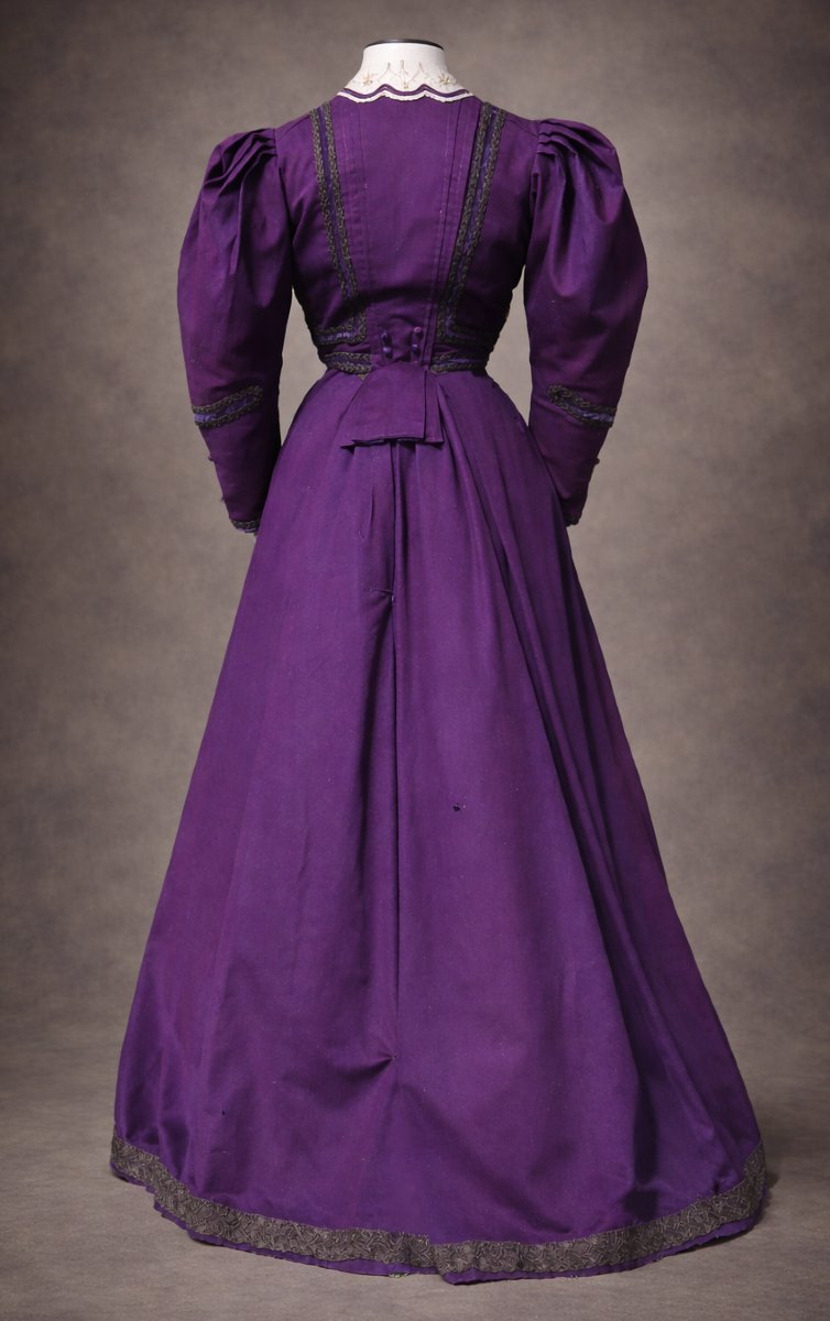 1900s Dress, Purple Wool Suit For Women, Belle époque Costume, 19th Century Fashion-photo-4
