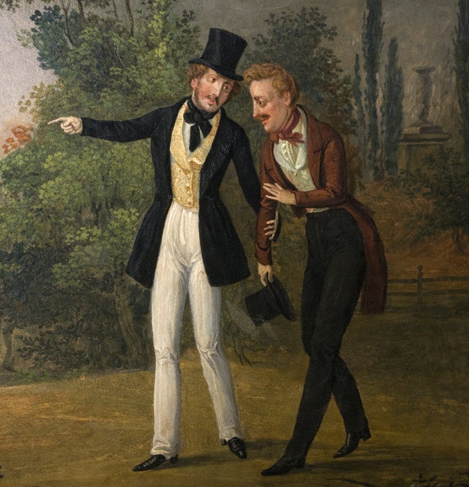 Peinture , Scene Galante , Huile sur Cuivre vers 1830 Humorisitique Ecole Française , Miniature-photo-4