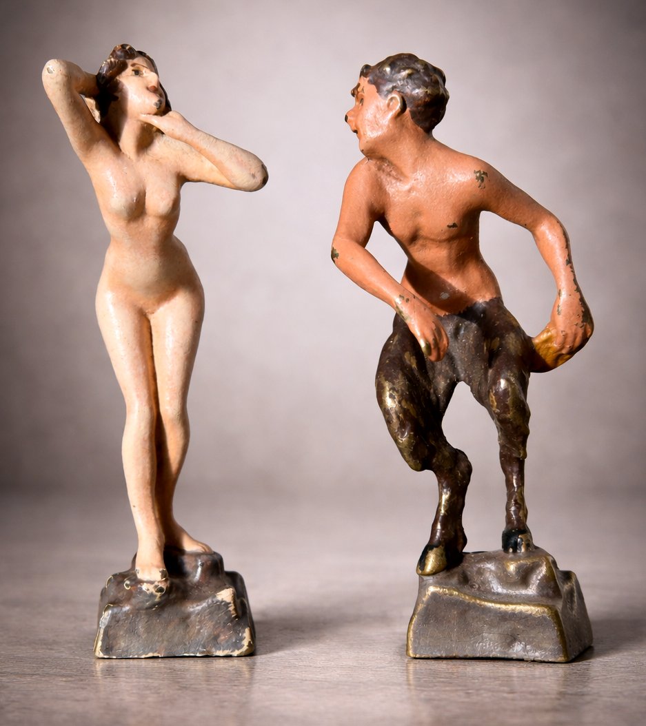 Sculpture Erotique , Bronze de Vienne , Satyre XIXe , Franz Xavier Bergmann , Curiosa , Sujet-photo-3