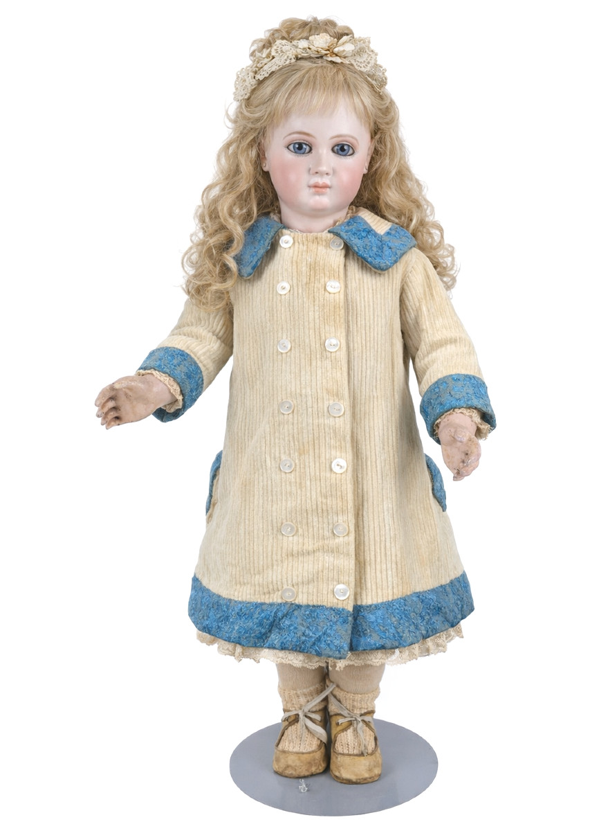 Bustle Dress, Child's Coat, Circa 1880, Corduroy, Doll's Clothes, 19th Century Costume