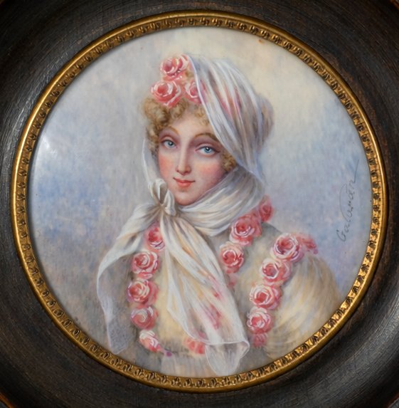 Portrait Of Empress Marie Louise Of Austria, Wife Of Emperor Napoleon I, Empire-photo-2