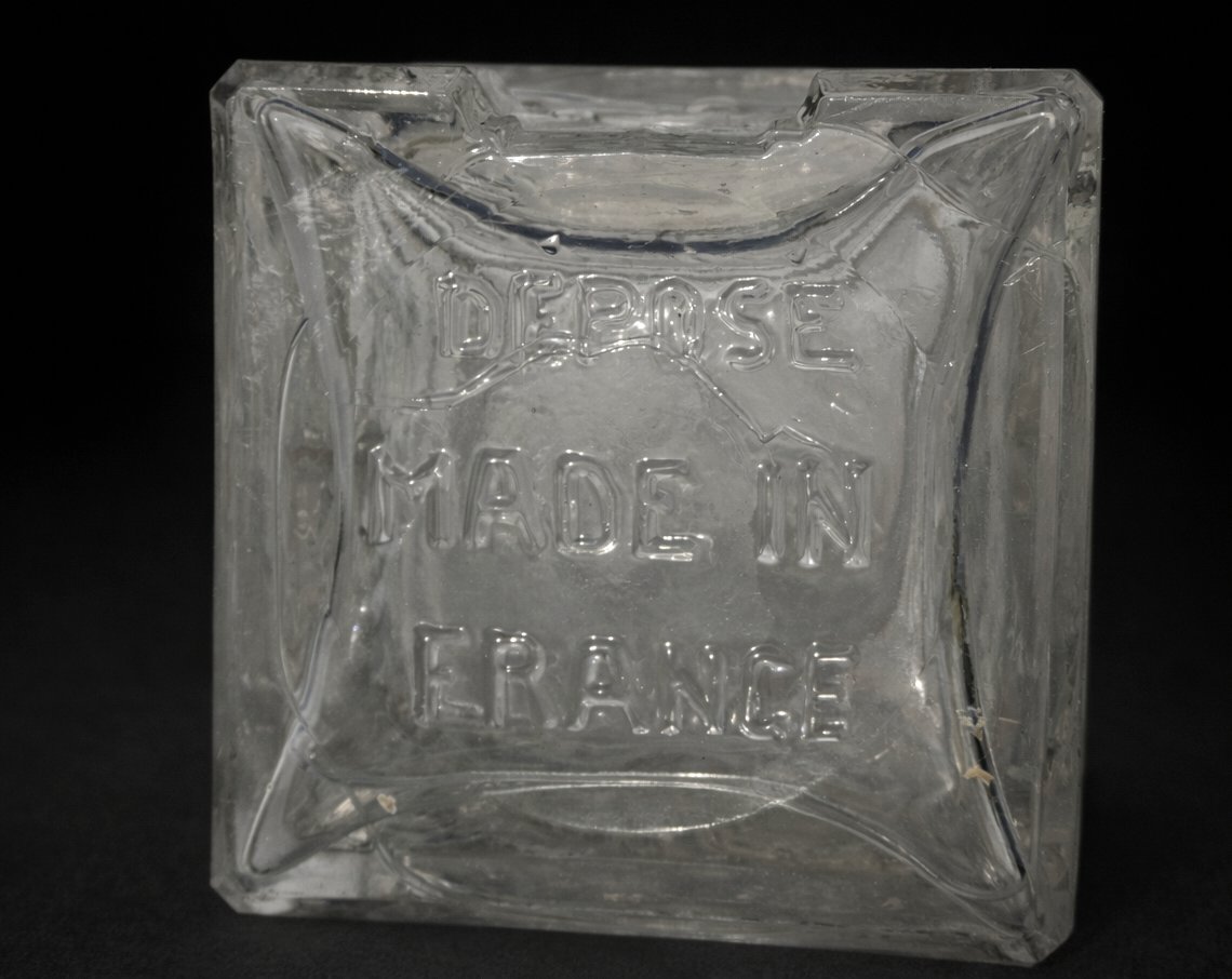 Molded Glass Bottle By Theodore Legras, Vendôme Column, Emperor, 19th Century Paris -photo-1