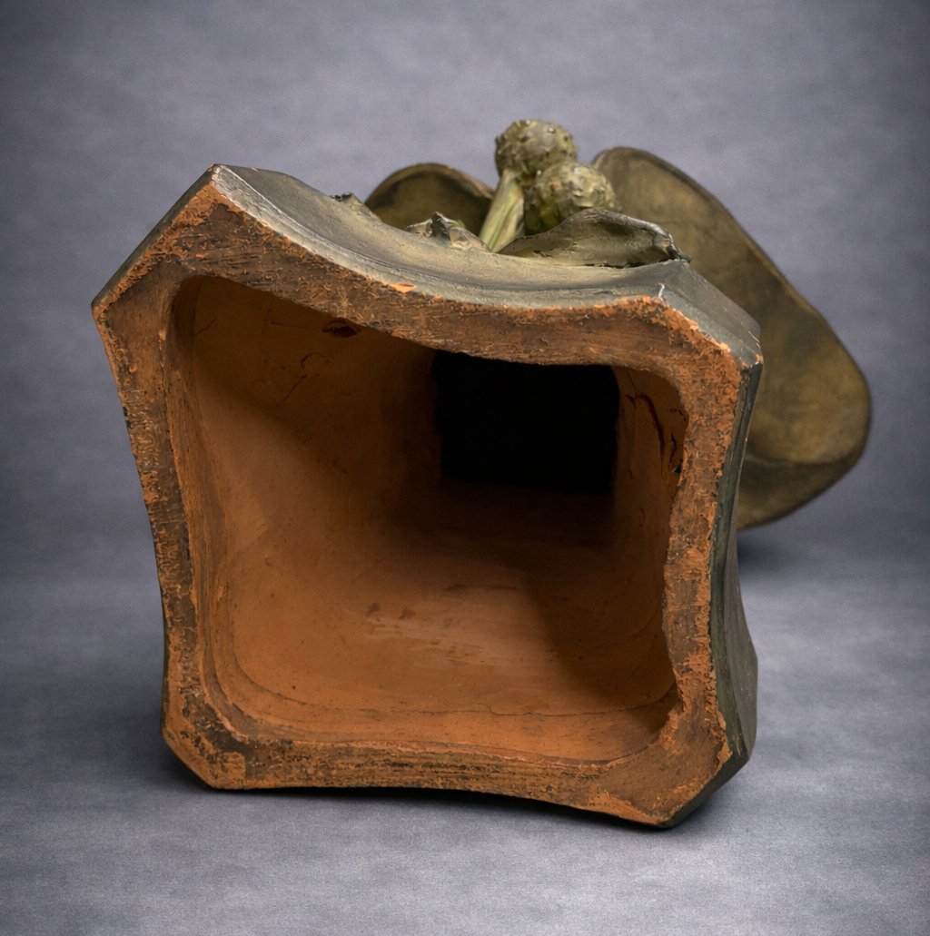 19th Century Terracotta Bust, Young Woman In Art Nouveau Style, Signed André Bruyas 1900 -photo-3