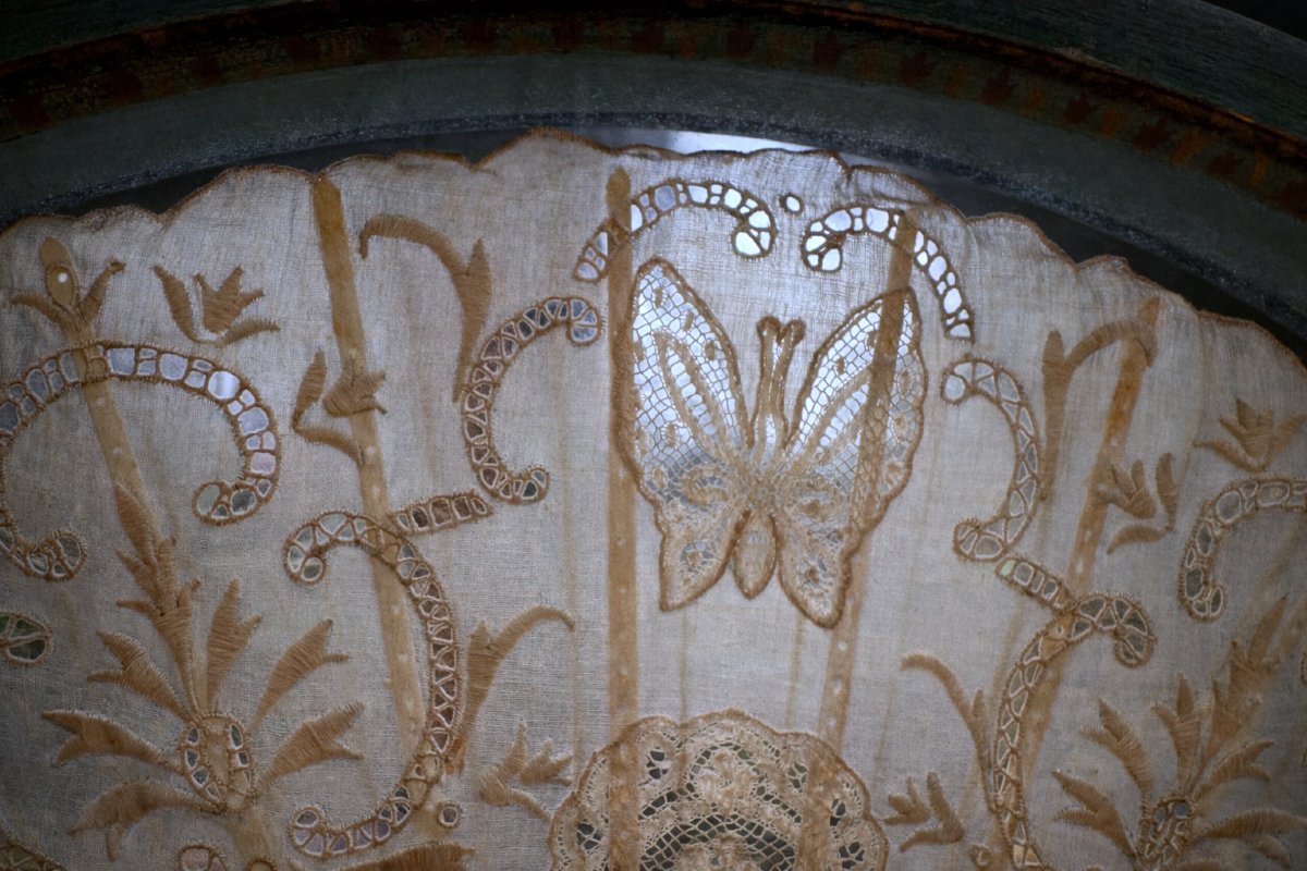 Fan In Its Napoleon III Frame, Shop Window, Martin Varnish, 19th Century, Mother-of-pearl-photo-3