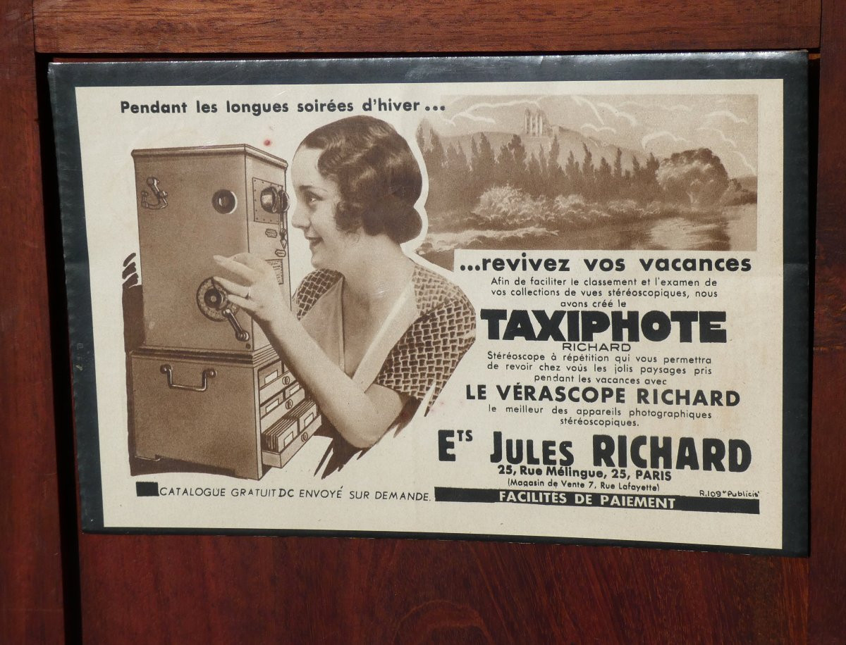 Visionneuse Stereoscope Taxiphote & Son Bureau , Verascope Richard Pre Cinema Photographies-photo-1