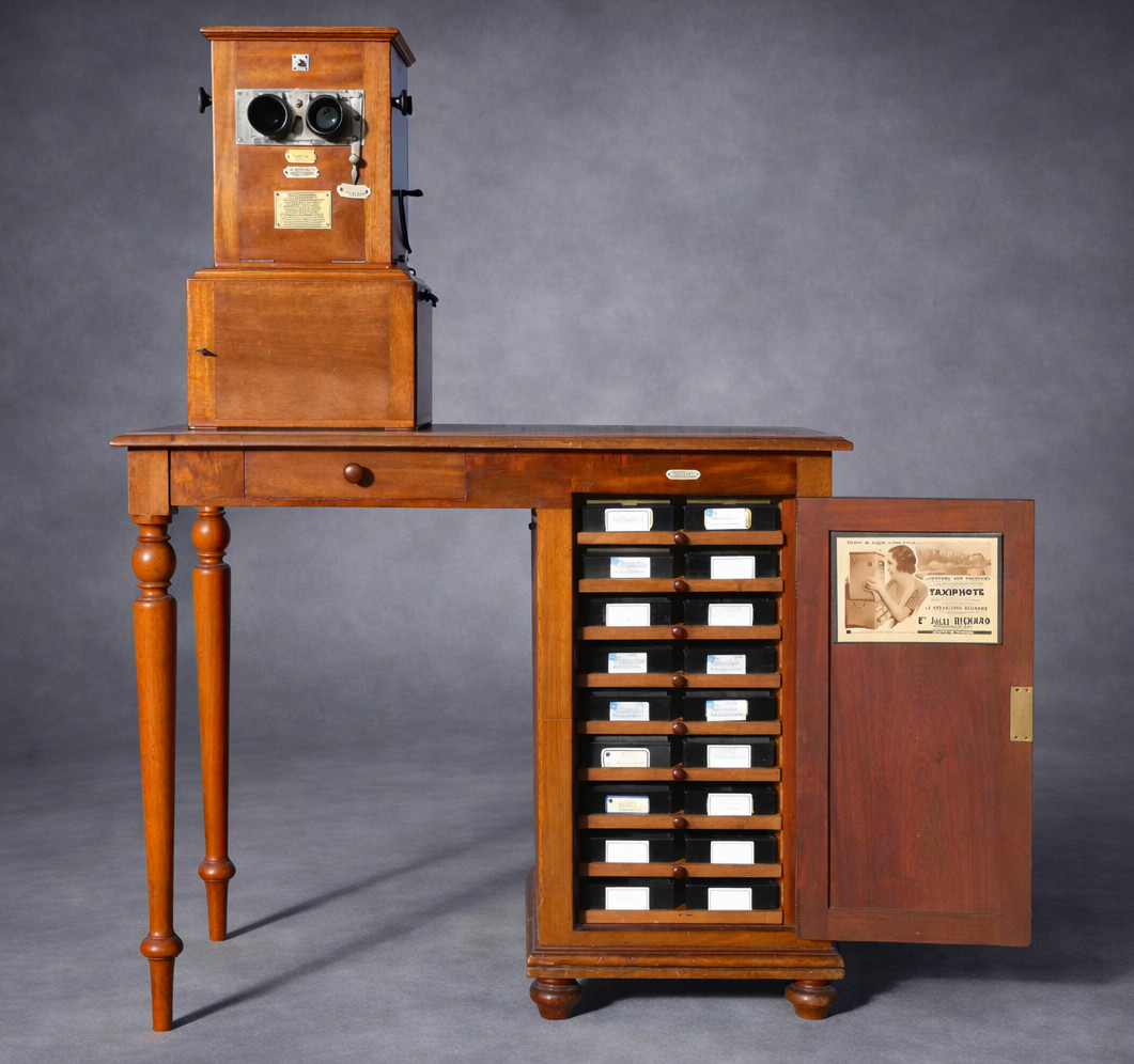 Visionneuse Stereoscope Taxiphote & Son Bureau , Verascope Richard Pre Cinema Photographies