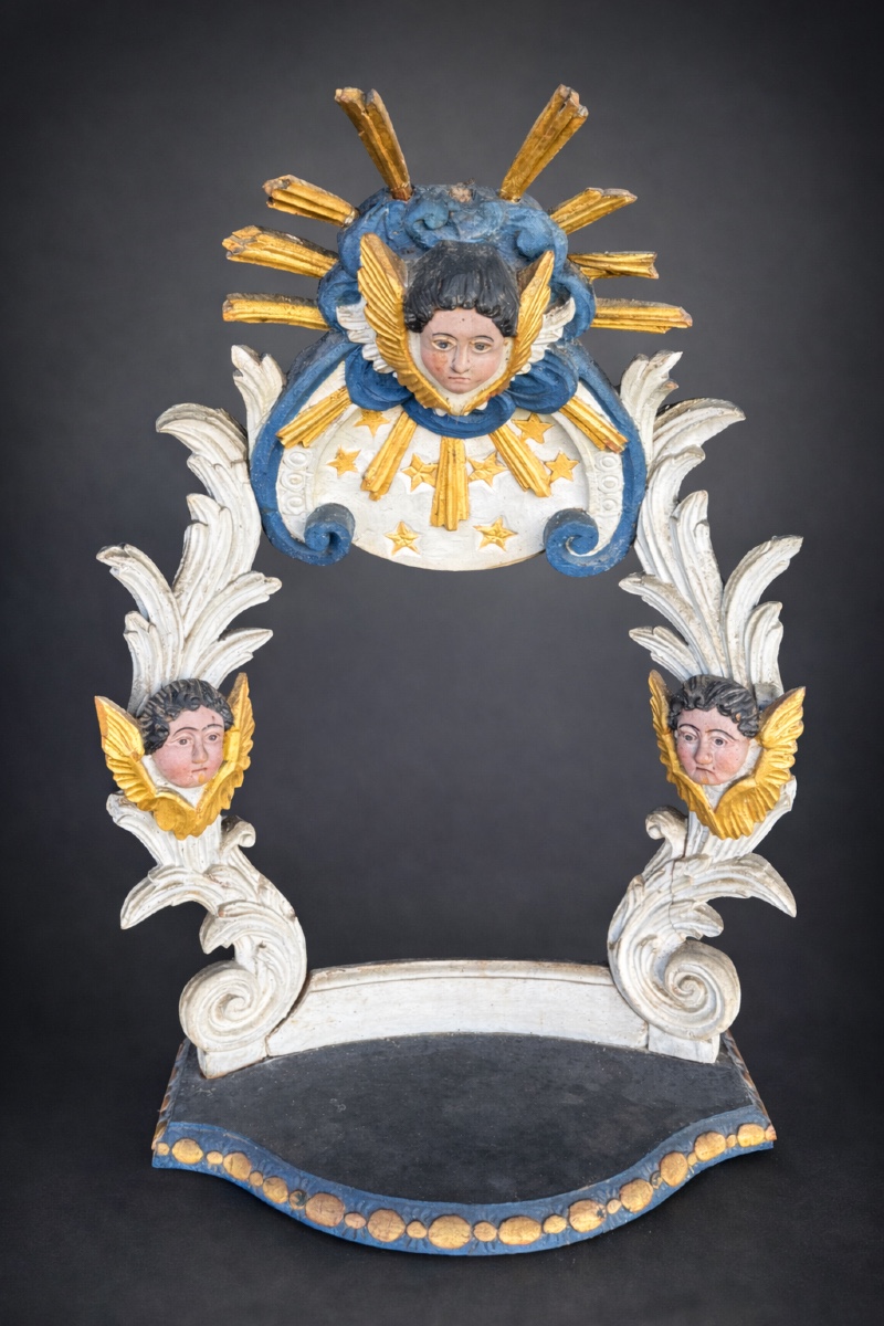 Altarpiece, Chapel Ceiling, Canopy/baldachin 18th Century, Gilded Wood, Cherubs, Baroque