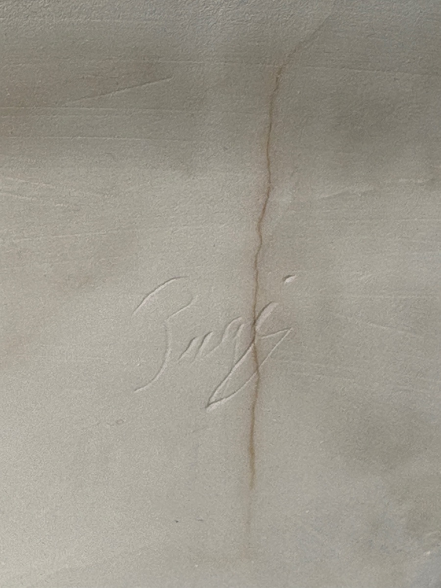 Alabaster Sculpture, Mother & Child, Maternal Love, Signed Gugliemo Pugi, 19th Century-photo-4