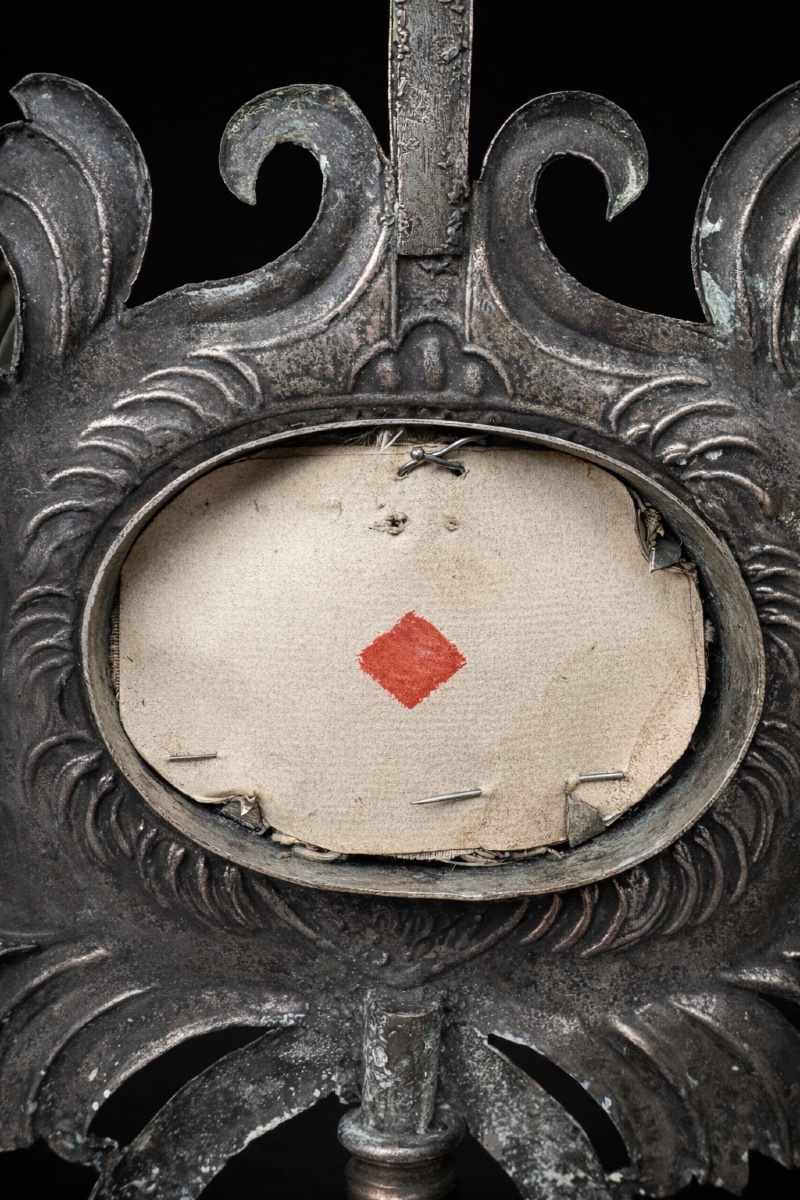 Monstrance / Reliquaire Style Baroque , Croix relique , XVIIIe siècle Objet Religieux-photo-1