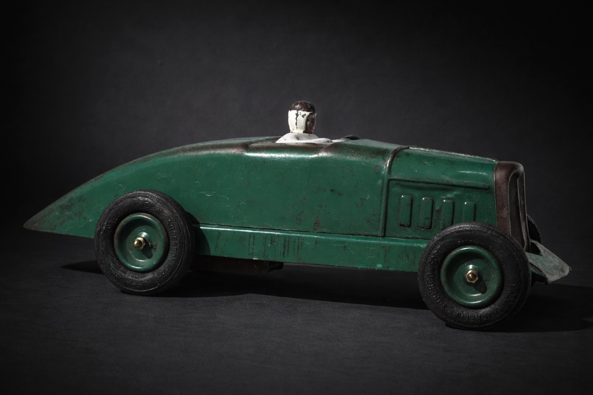 Voiture De Course Record Bolide Rosalie , Citroën 1930 , Jouet Mécanique Art Deco-photo-2