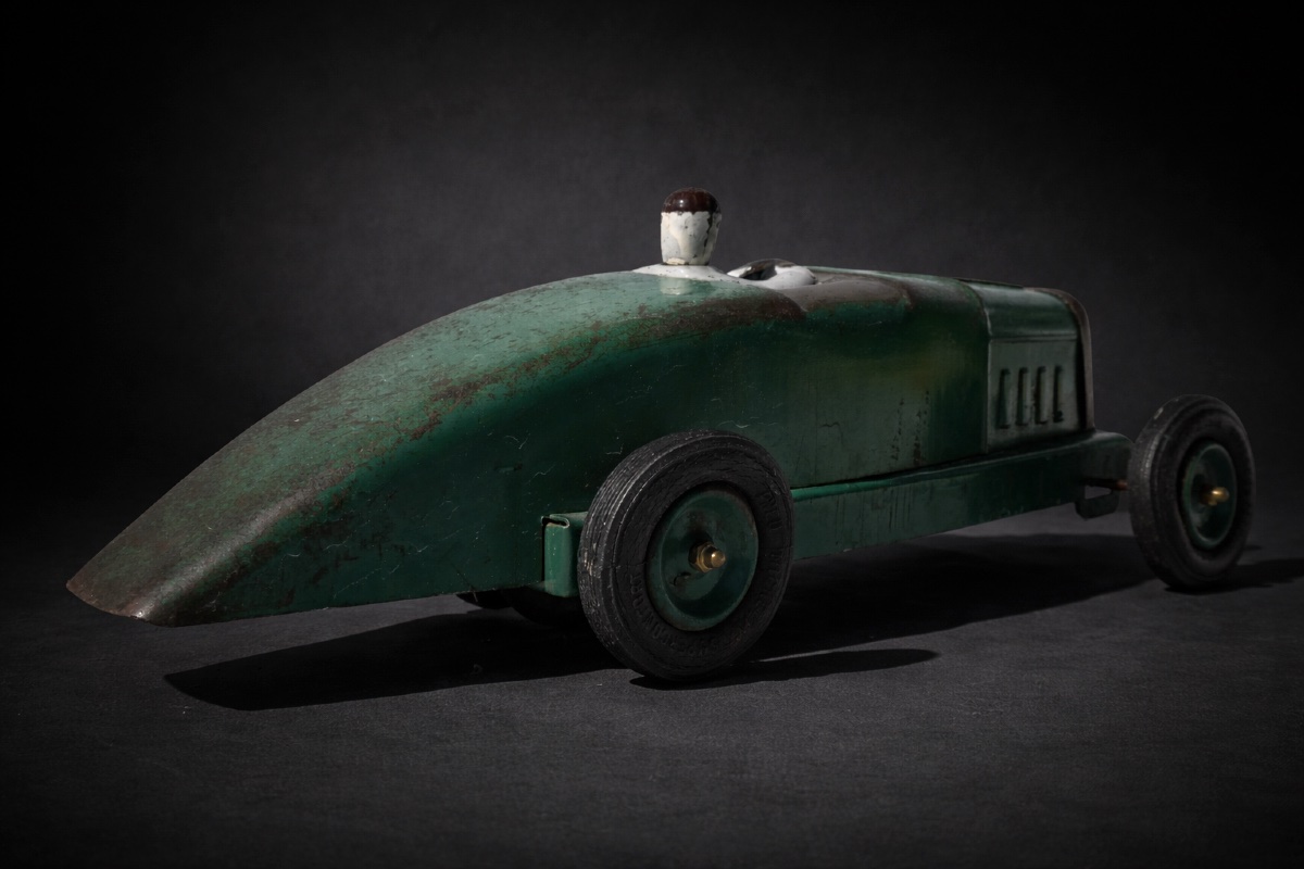 Voiture De Course Record Bolide Rosalie , Citroën 1930 , Jouet Mécanique Art Deco-photo-3
