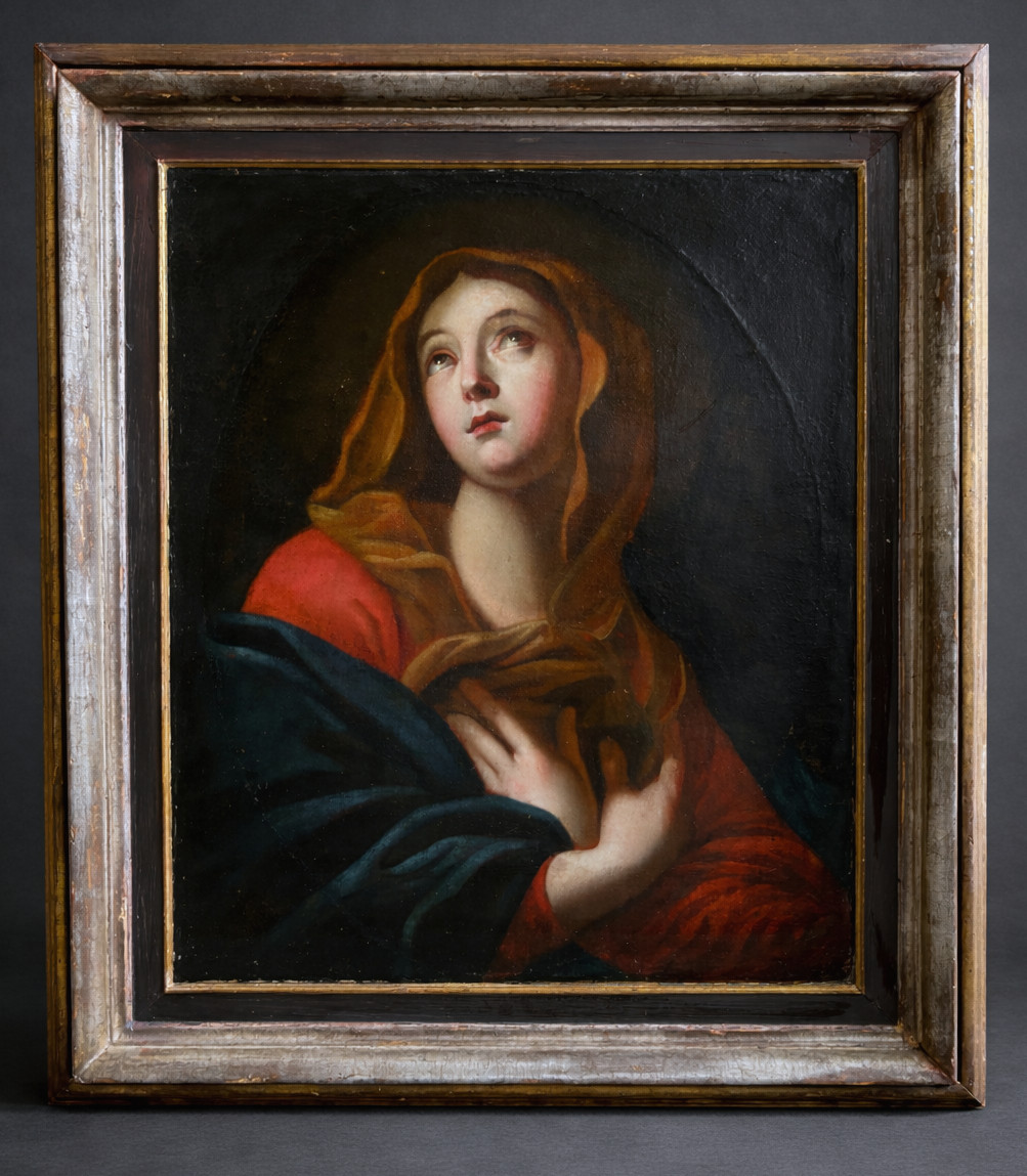 Oil On Canvas 18th Century , Mater Dolorosa , Portrait Virgin , Italian Baroque , Religious Subject