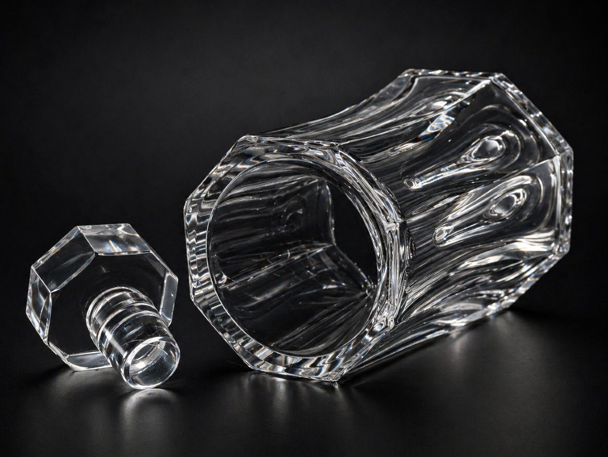 Carafe En Cristal De Saint Louis , Style Art Deco , Whishy / Wine , 1930 , Modernist-photo-3