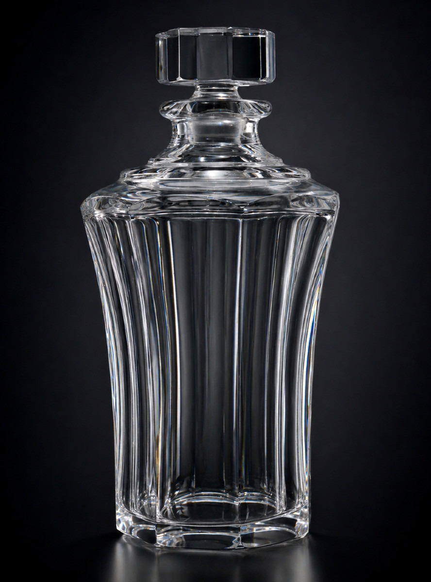 Carafe En Cristal De Saint Louis , Style Art Deco , Whishy / Wine , 1930 , Modernist