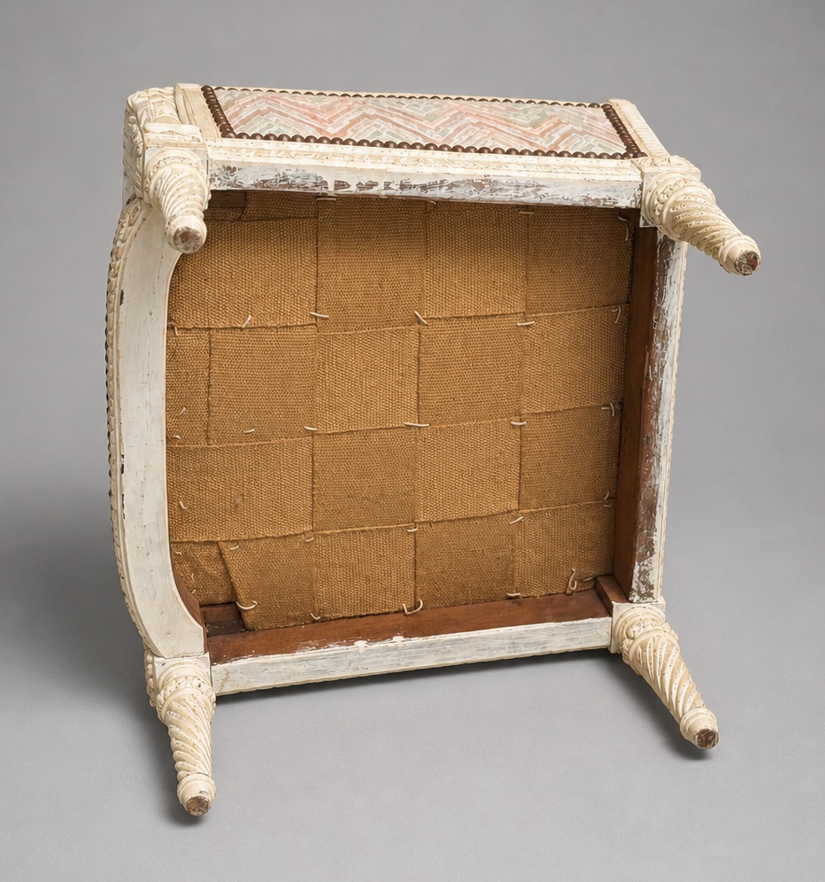Fauteuil D’Enfant , Bergère XIXe Style Louis XVI , Panier De chien / Chat , Mobilier Miniature-photo-3