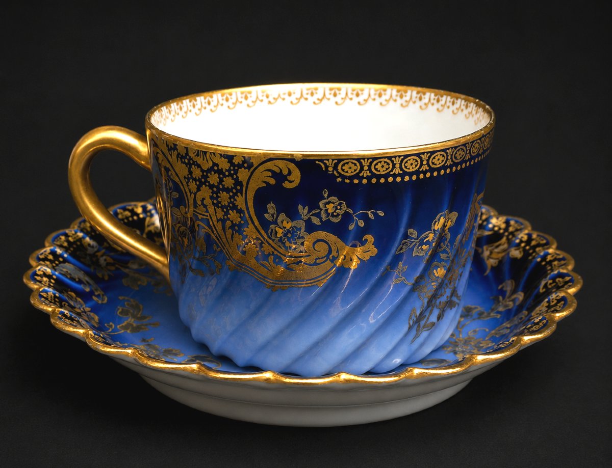 Limoges Porcelain Tea / Coffee Set , Art Nouveau , Haviland 19th , 1900 , Cups-photo-2