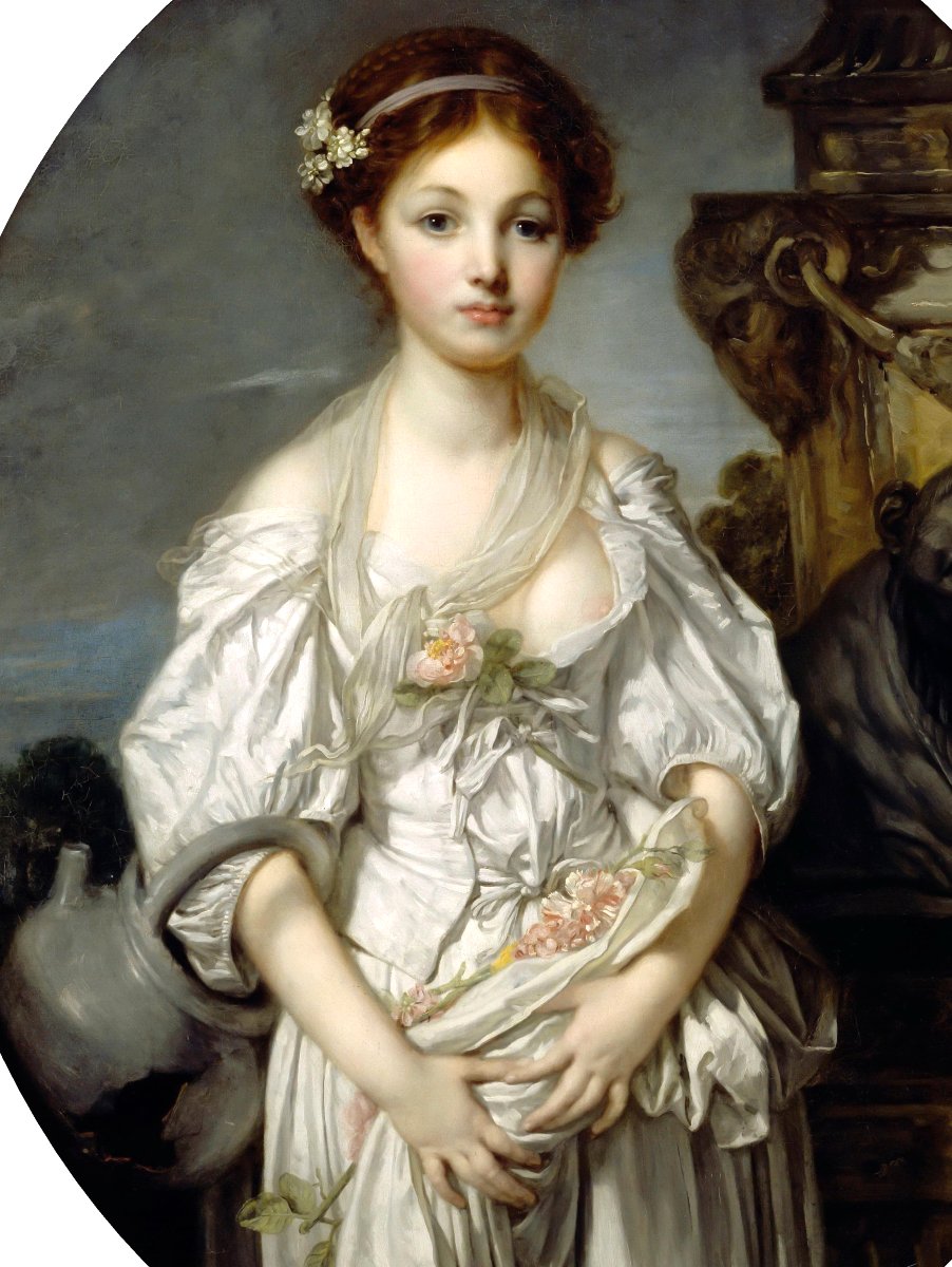 Sculpture En Albatre , Jeune Femme A La Cruche Cassée , D'Aprés Greuze , Style XVIIIe Florence-photo-1