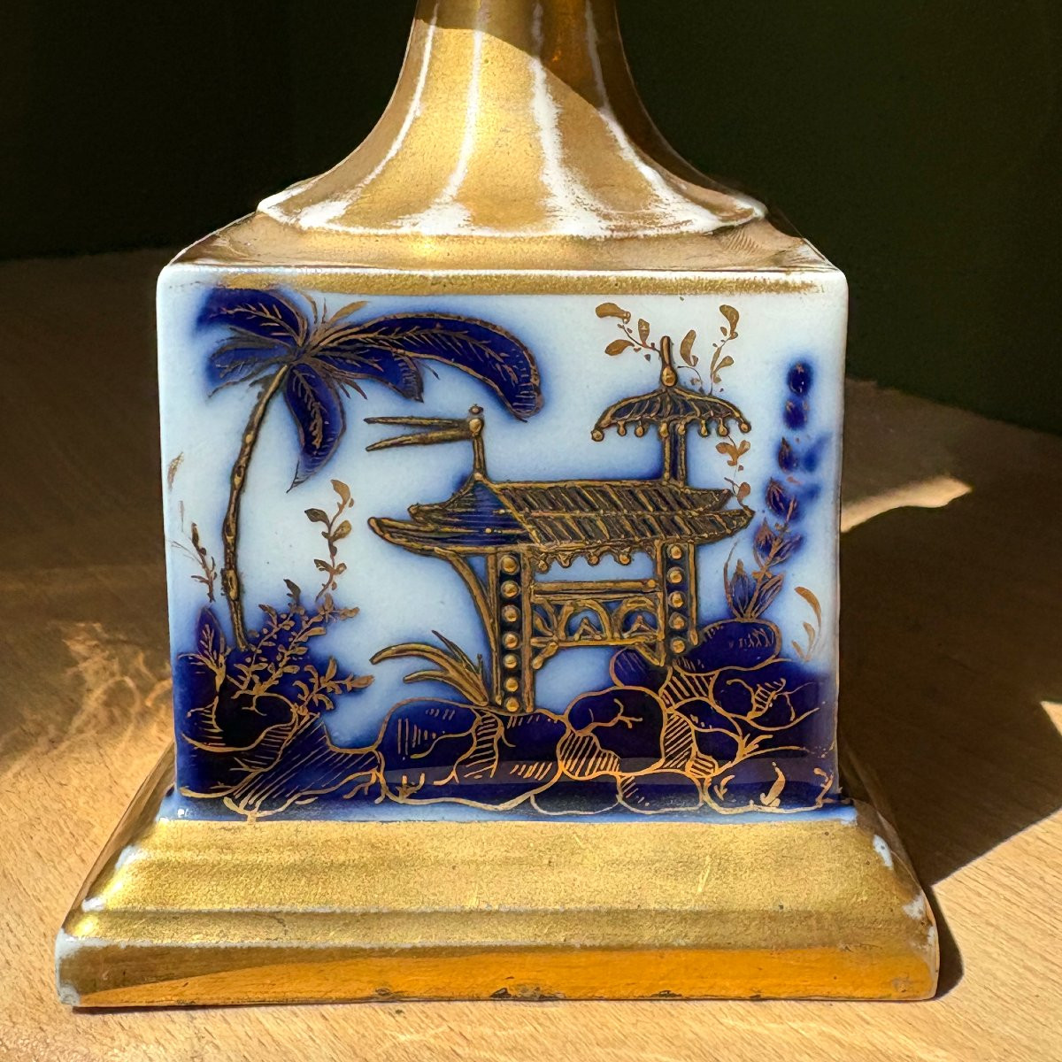 Pair Of Medicis Vases Porcelaine De Paris , Chinoisant , Asie Vers 1830 , Troubadour XIXe-photo-6
