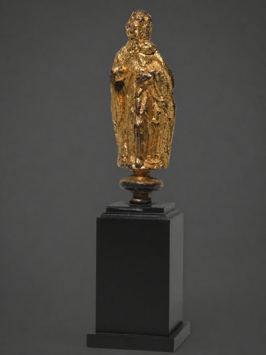 Saint Evangile En Bronze Doré , Element De Retable Haute Epoque XVIe Siecle , Statue Religieuse-photo-1