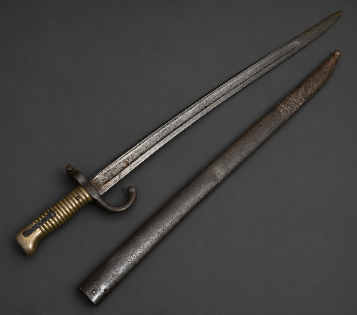 Baionnette Chassepot Pour Fusil Gras , Modele 1873 , Militaria , Fourreau XIXe