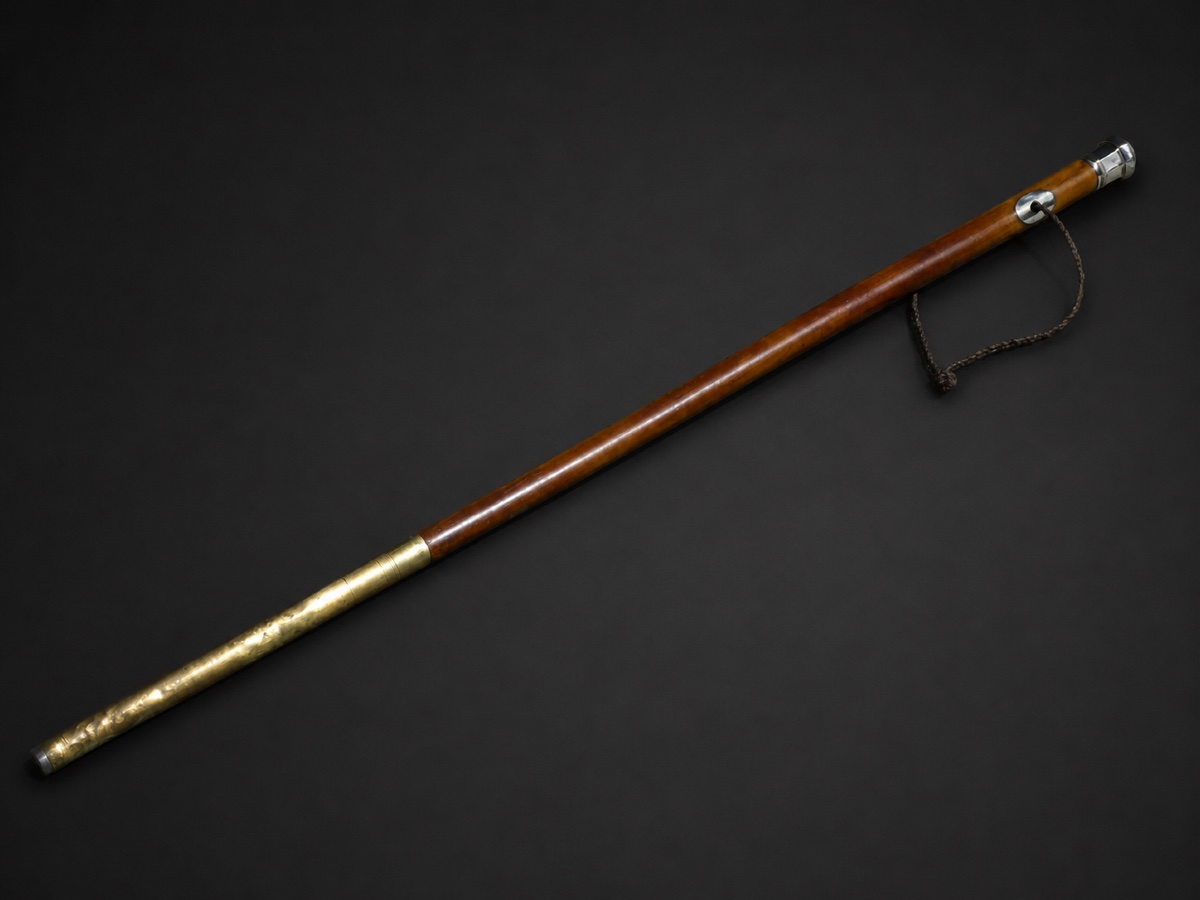 Canne de marche fin XVIIIe siècle , Pommeau en Argent , Jonc de Malacca Louis XVI-photo-4