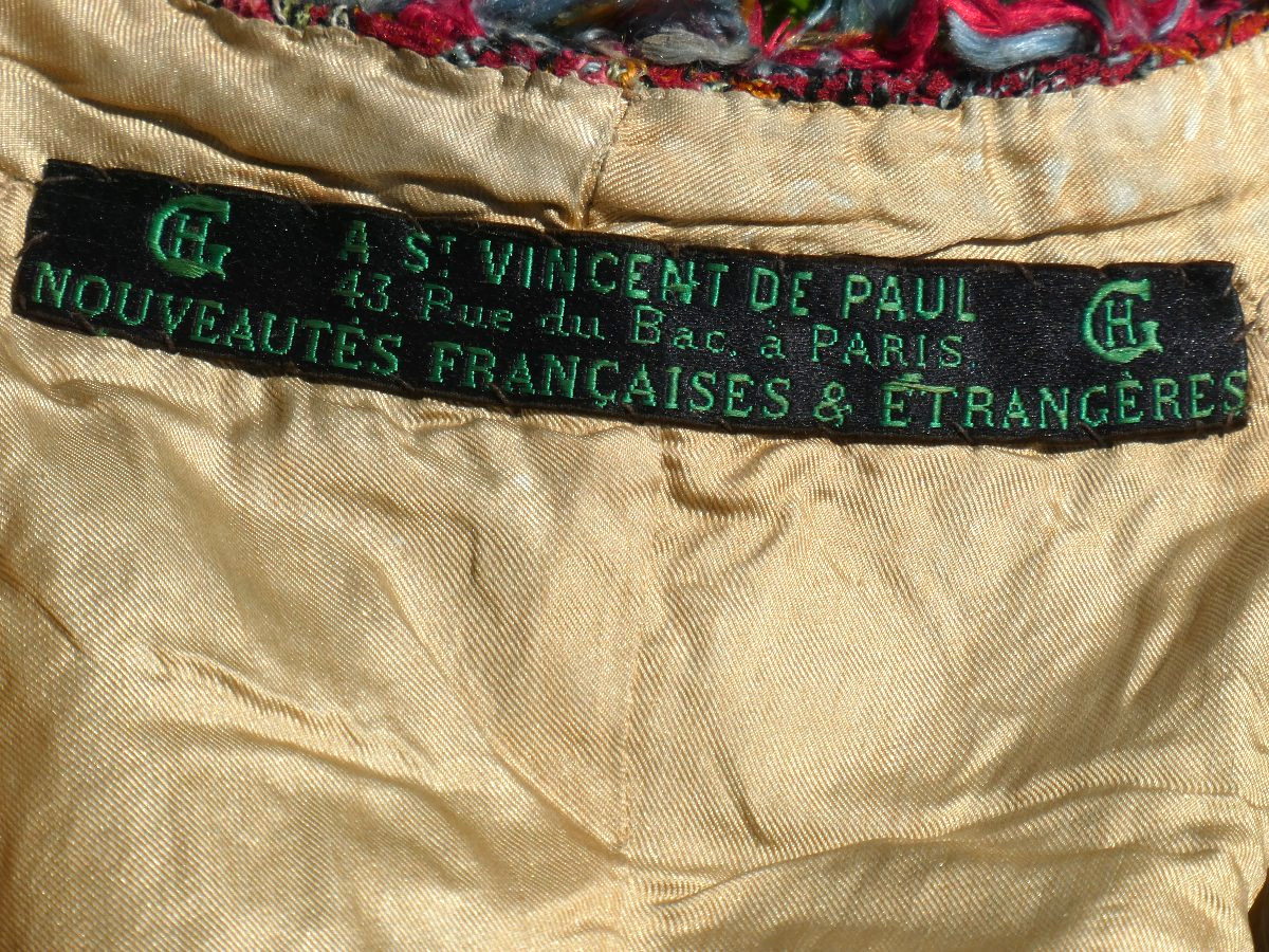 Visite Pour Robe à Tournure , Chale En Cachemire , 1870-1880 , XIXe , Mantelet , Costume-photo-6