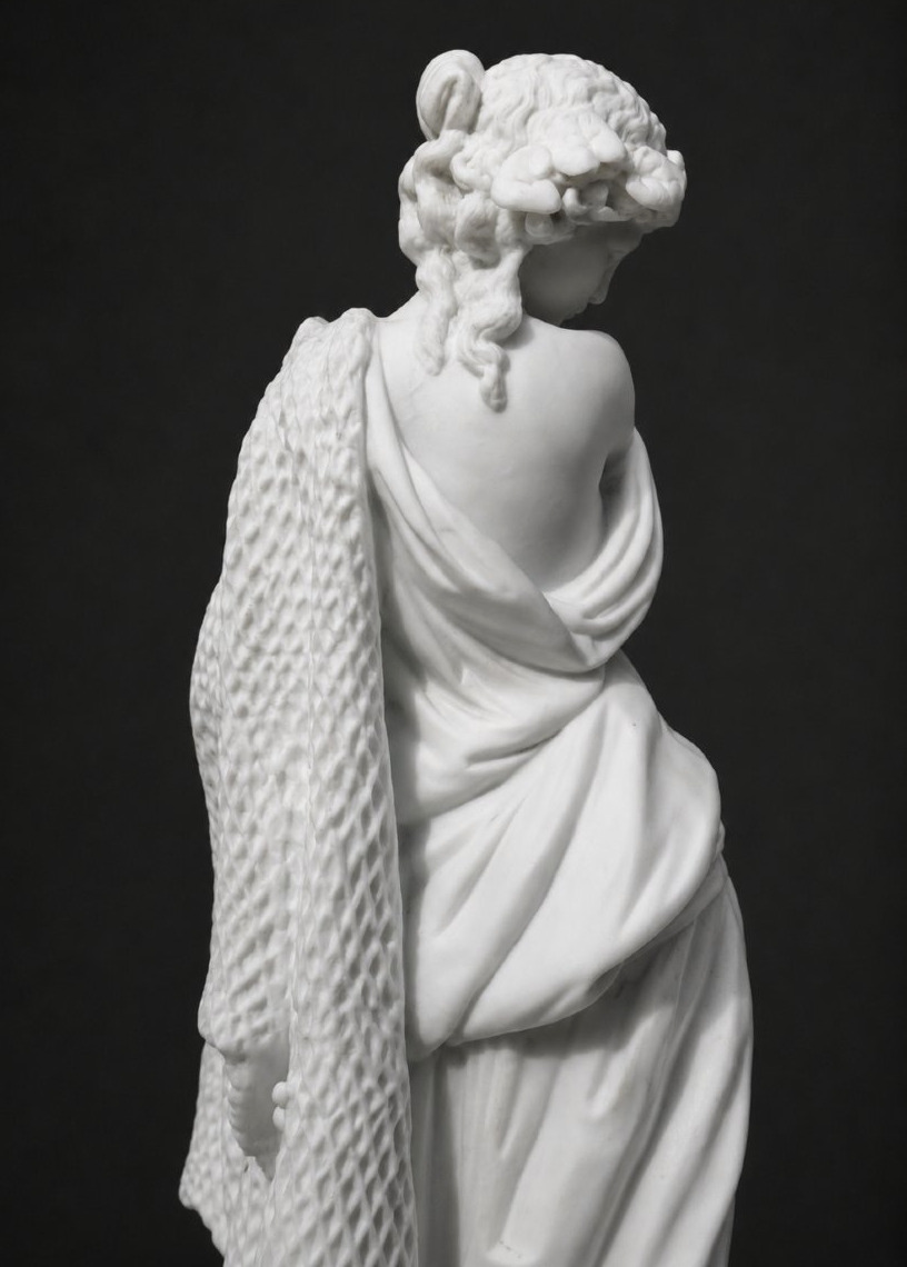 Sculpture En Biscuit Naturel , Allégorie De La Pêche , Napoleon III , Jeune Femme Naiade XIXe-photo-4